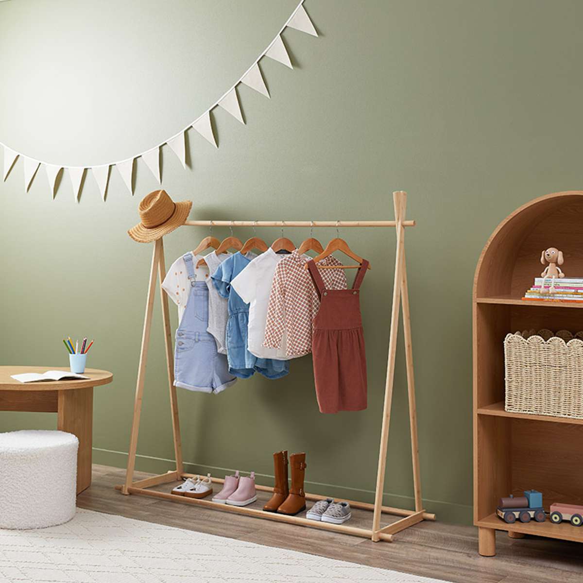Stylish Minka A-Frame Small Wooden House - Perfect for Backyard Decor, Garden Playhouse, or Cozy Reading Nook