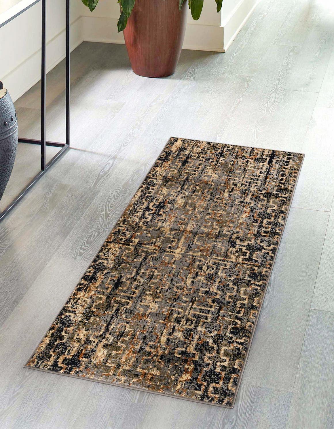 Unique Loom Saturn Collection Area Rug - Aura Runner 2'7