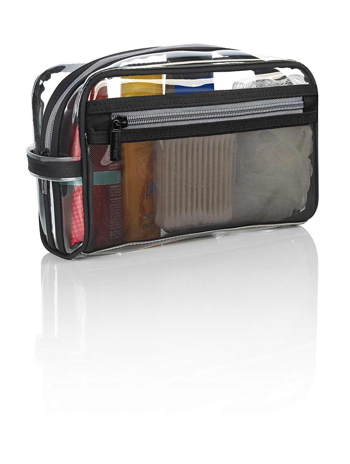 Conair Travel Toiletry Bag for Women & Men - TSA Approved Clear Cosmetic Organizer - Perfect for Airplane Carry-On, Gym & Vacation Essentials Storage