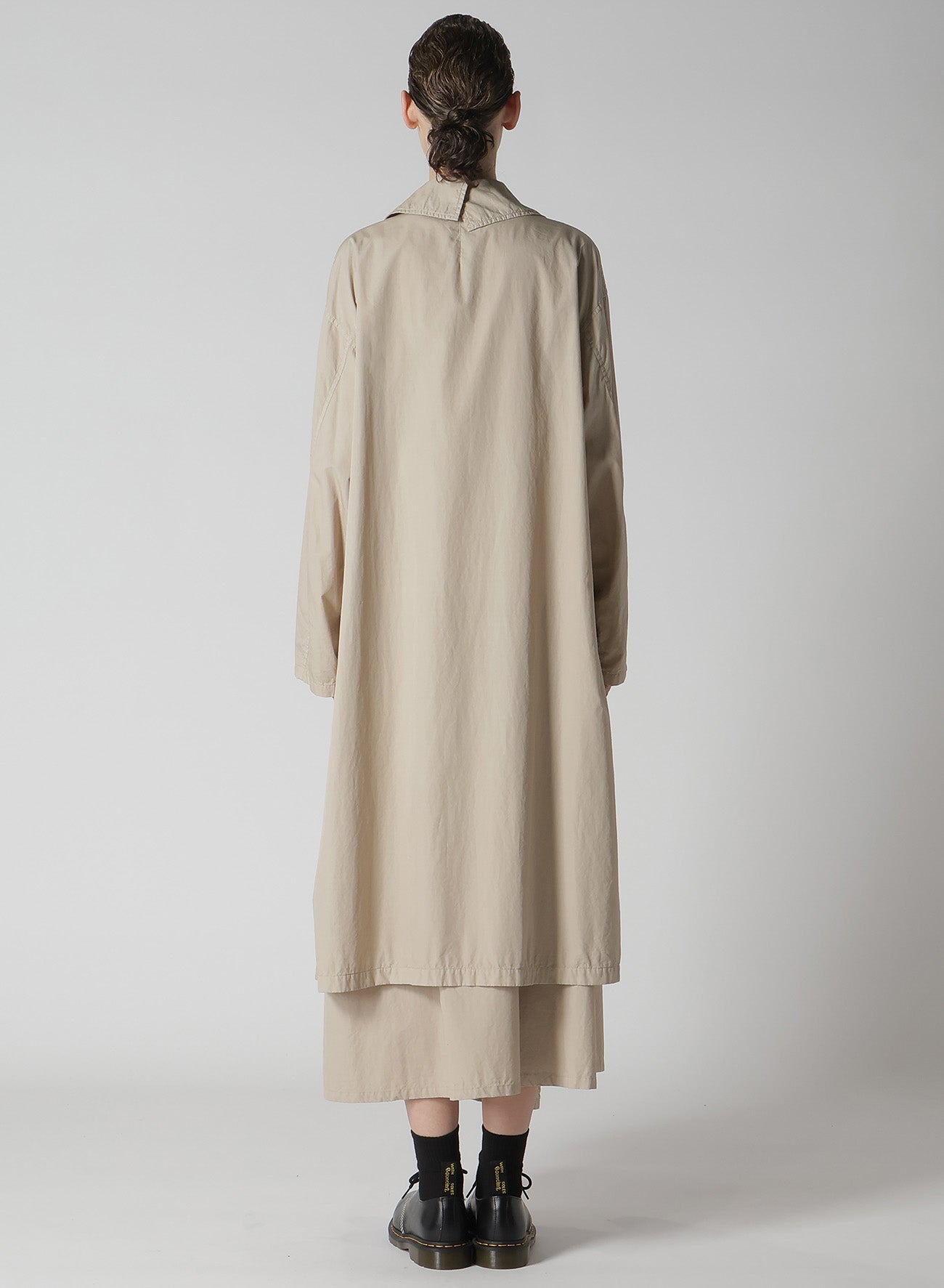 Premium Cotton Broadcloth Dyed Big Collar Trench Coat for Women - Stylish Outerwear for Fall & Winter Fashion, Office Wear & Casual Outings