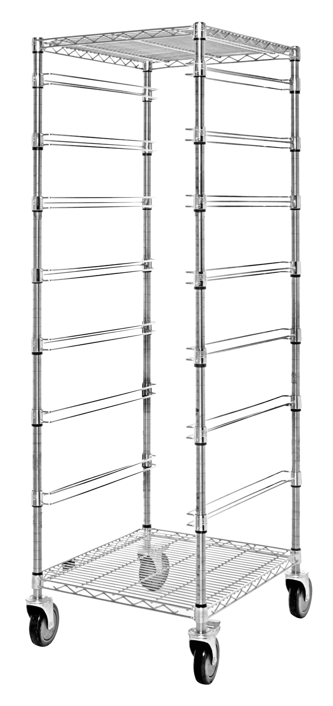 Quantum Storage Systems BC212469M Chrome Wire Bin Cart - 69