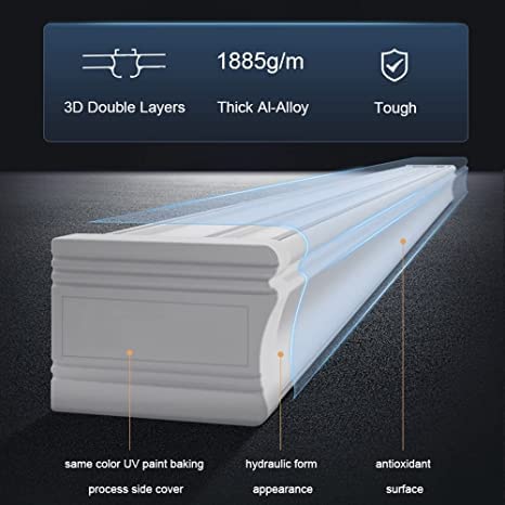 Zshine 3-in-1 Curtain Track System - Double Rail with Pelmet for Ceiling Mount - 9.8ft White - Perfect for Living Room & Bedroom Window Treatments | Home Decor & Room Dividers