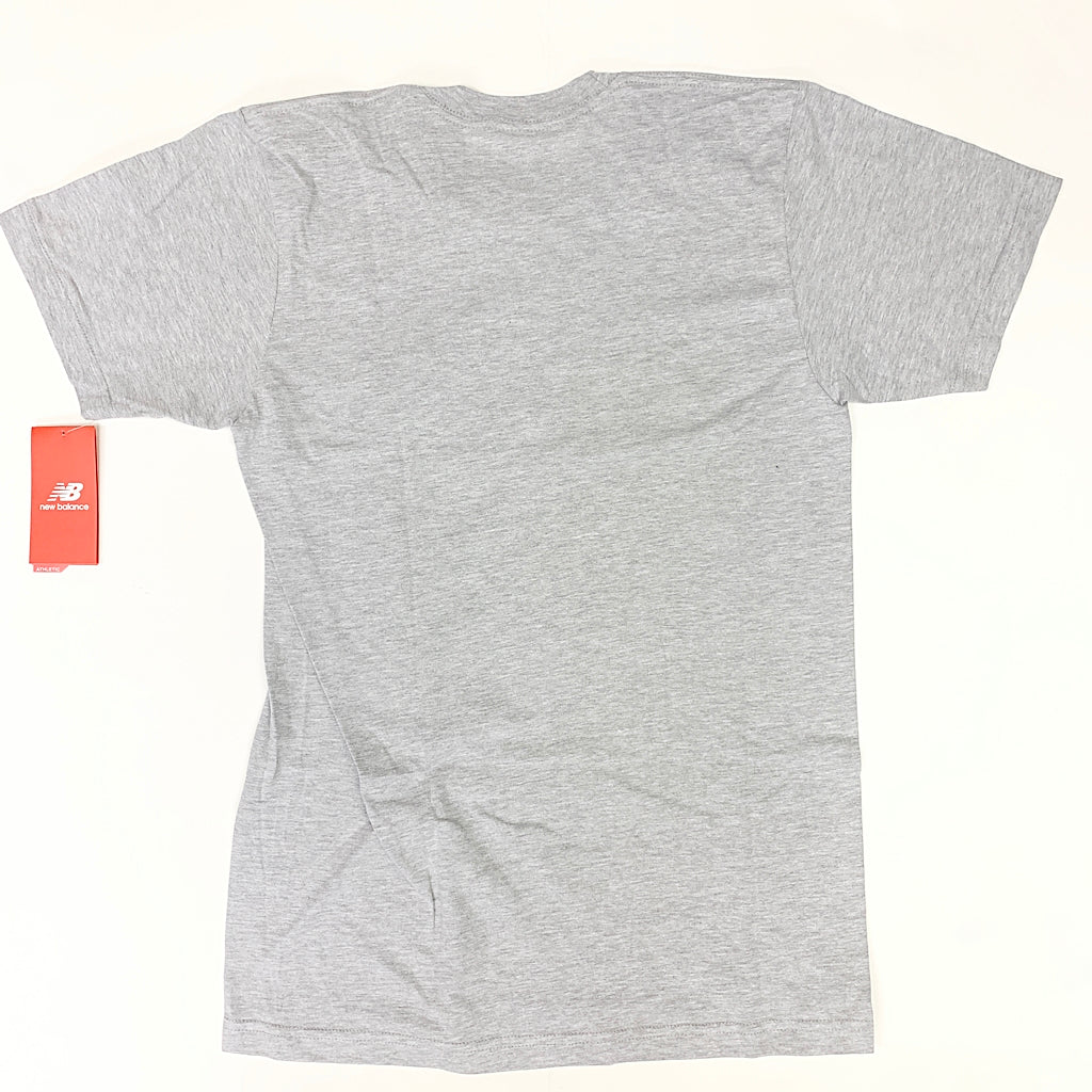 New Balance Essentials 90s Tee - Athletic Grey Men's T-Shirt MT91586 AG | Vintage Style Casual Wear for Gym & Street Fashion