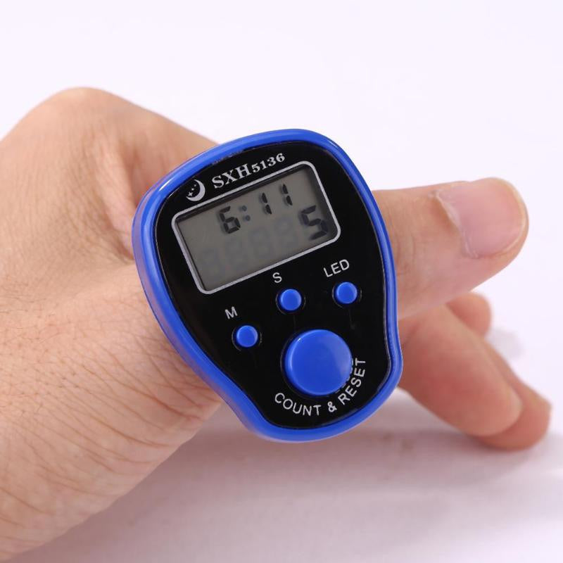 LED Digital Finger Counter with Timer - Perfect for Fitness, Yoga, and Meditation Tracking