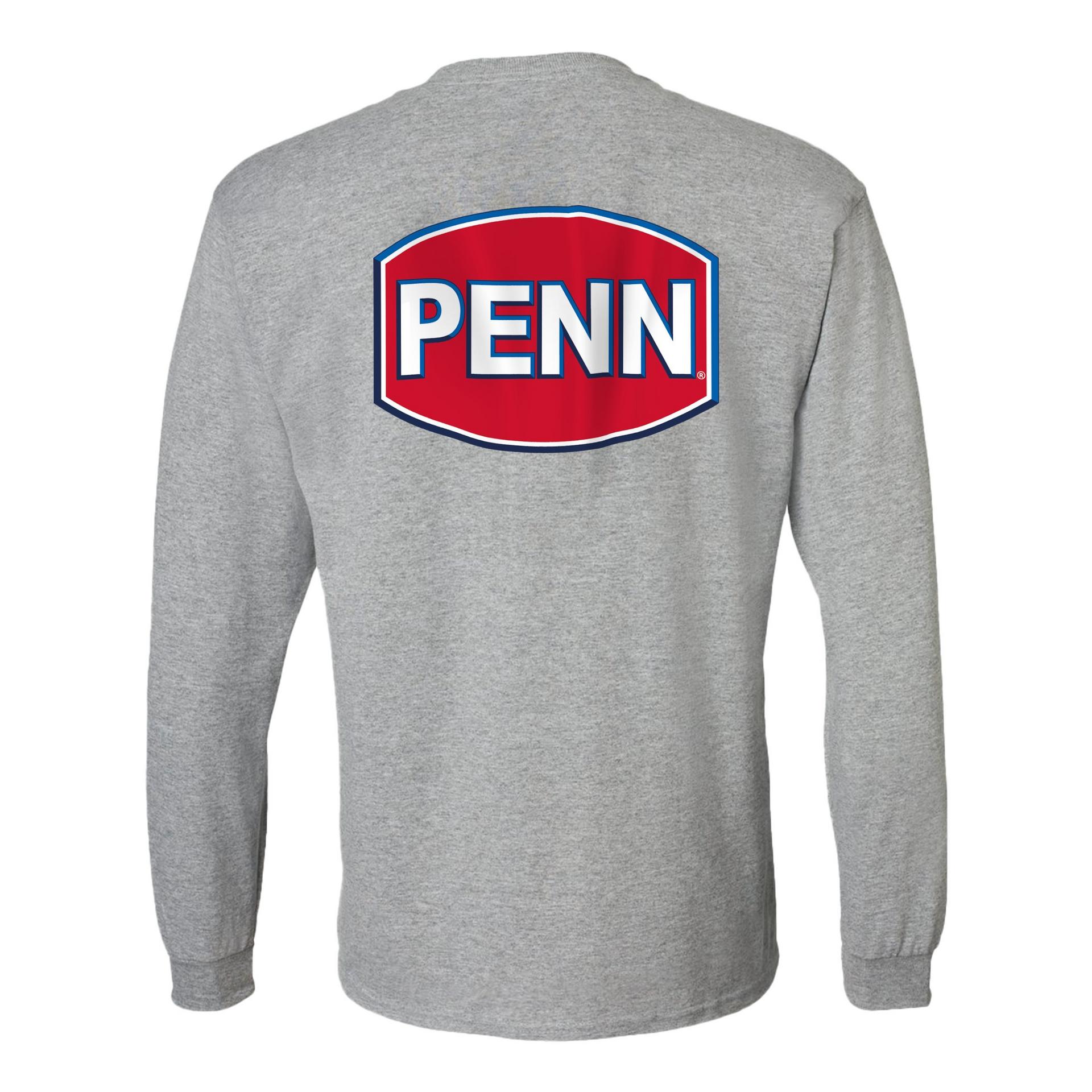 PENN® Long Sleeve T-Shirt for Men - Comfortable Cotton Crewneck Shirt for Casual Wear, Work & Outdoor Activities