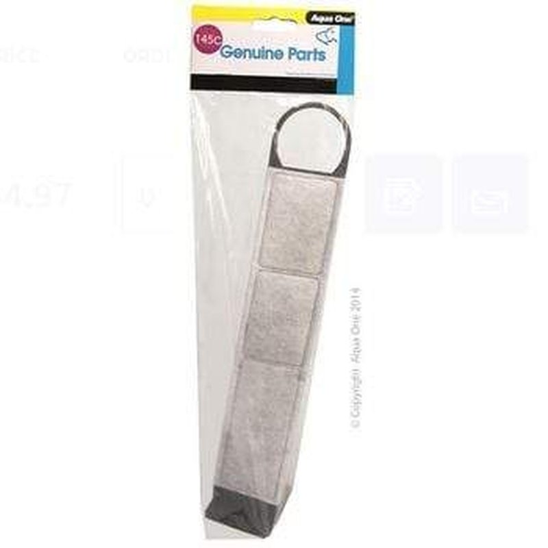 Aqua One Carbon Cartridge 1pk 145c for Reflex 70 Aquarium Filter - Replacement Water Filter Cartridge for Clean & Clear Fish Tank Water - Perfect for Freshwater & Saltwater Aquariums