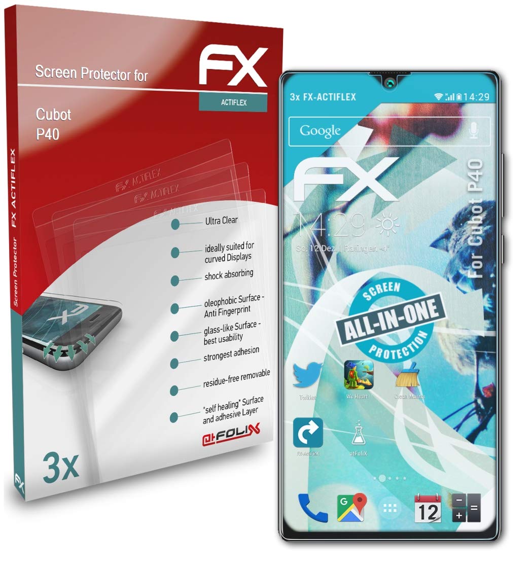 Ultra Clear Flexible Screen Protector for Cubot P40 - 3 Pack HD Anti-Scratch Film - Perfect for Daily Use, Gaming, and Outdoor Activities