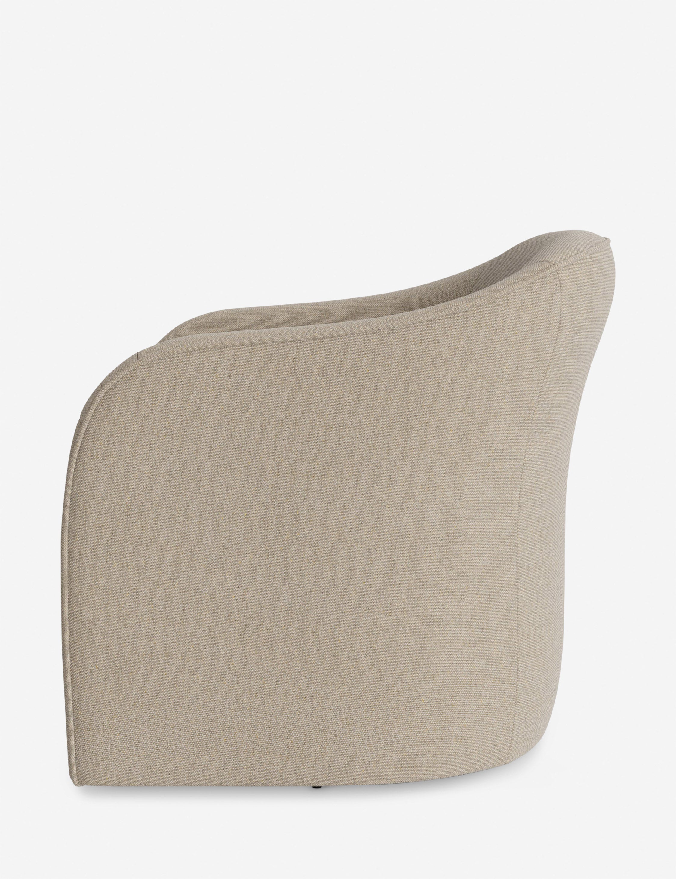 Faro Swivel Chair by DISC Interiors - Modern Rotating Lounge Chair for Living Room, Office & Reading Nook - Comfortable 360-Degree Swivel Base with Upholstered Seat