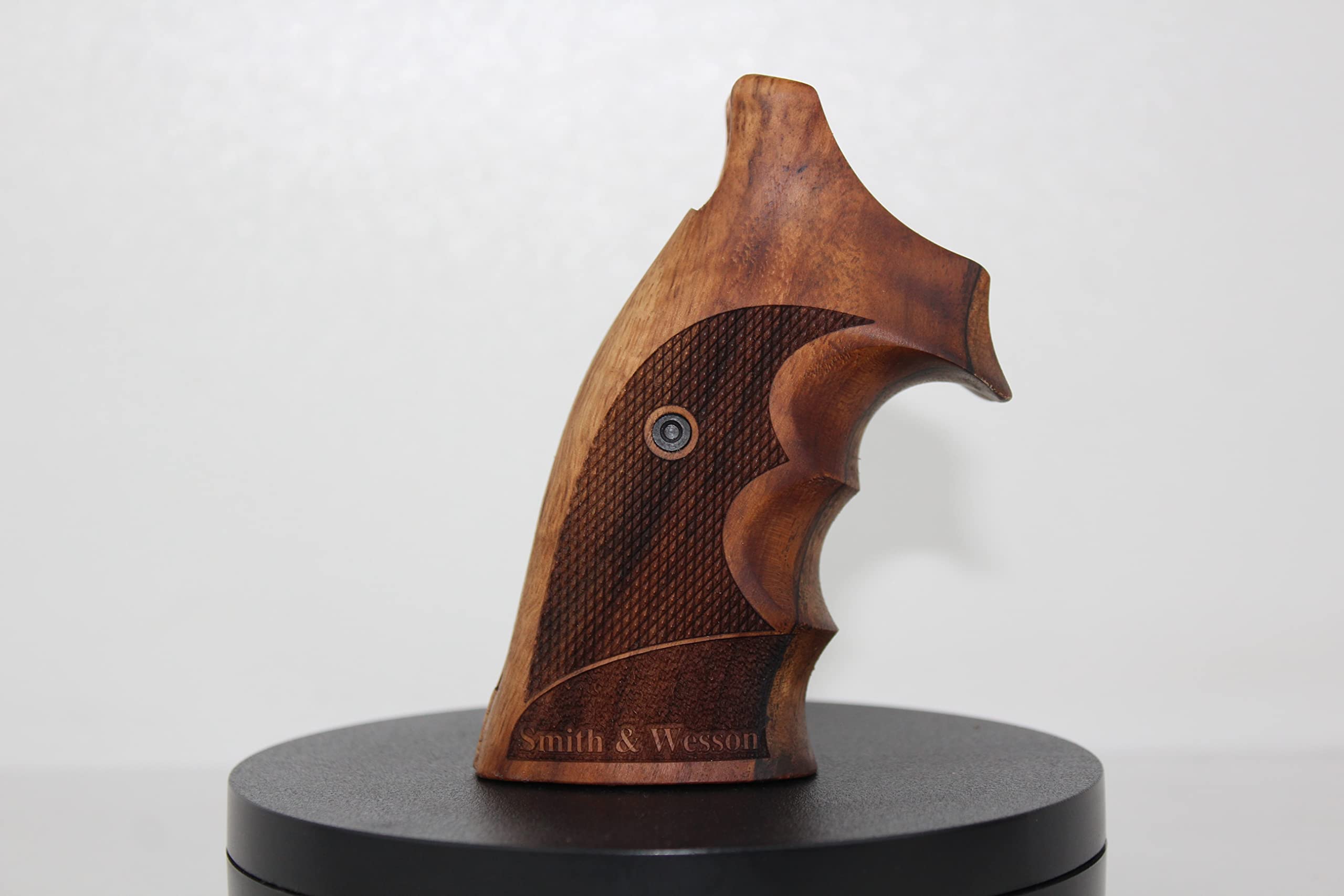 Smith & Wesson K/L Frame Square Butt Walnut Grips - Premium Wood Handgun Grips for Revolvers | Perfect for Shooting Range, Hunting & Gun Collectors