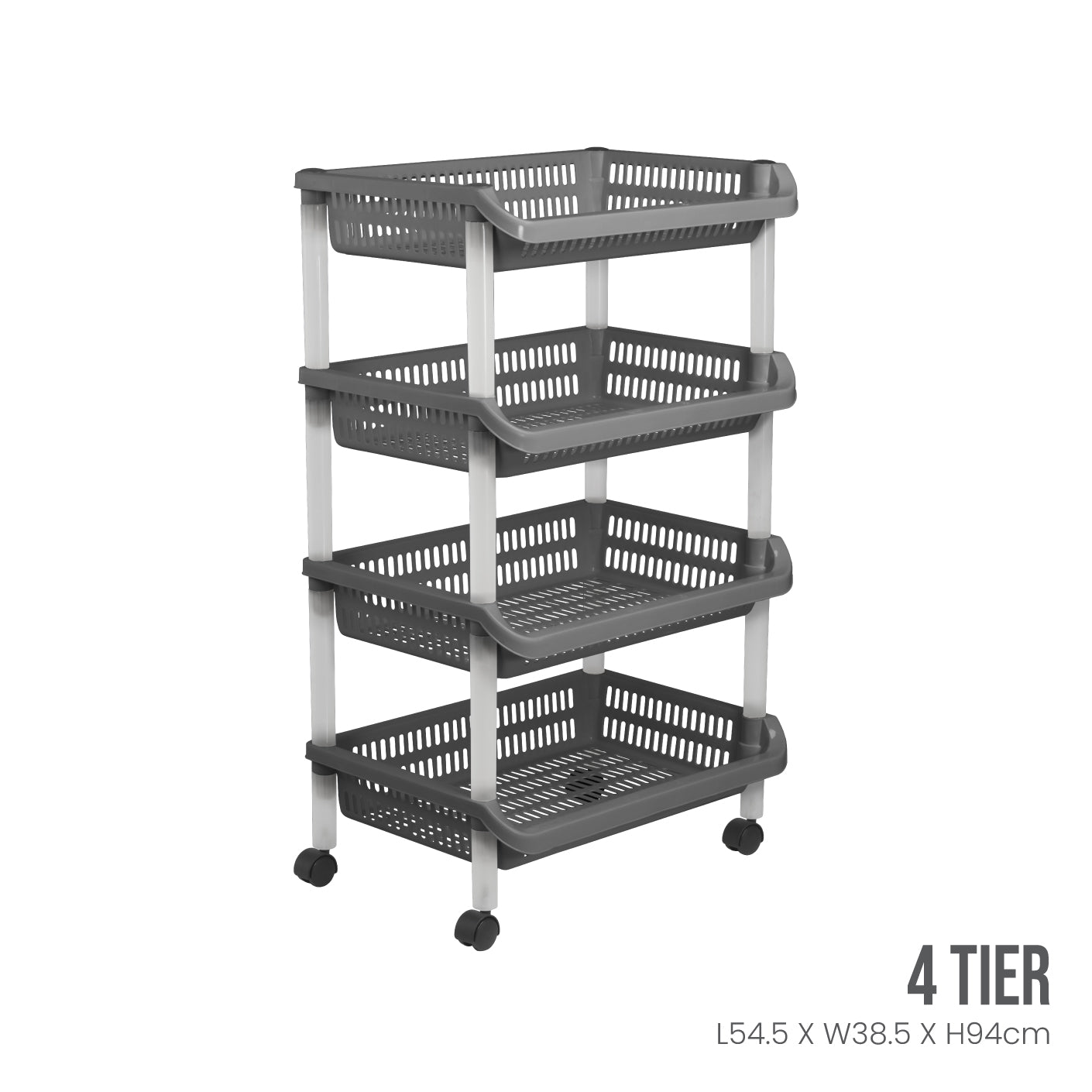 4-Tier XL Document Organizer - Heavy Duty File Rack for Office, Home & School - Perfect for Letter/A4 Size Papers, Folders & Binders (Black, 995 4)