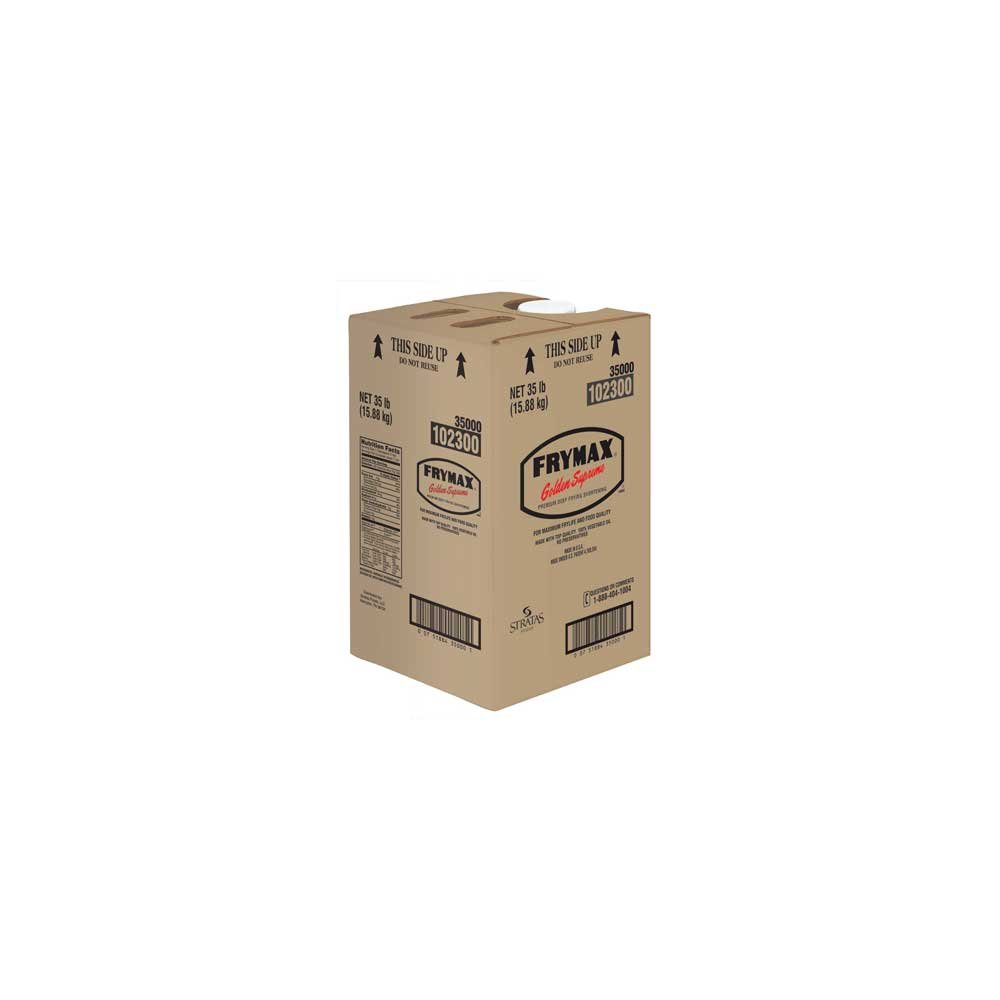 Frymax Oil Golden Supreme - 35 lb Bulk Cooking Oil for Restaurants & Catering - Perfect for Deep Frying, Baking & Food Service