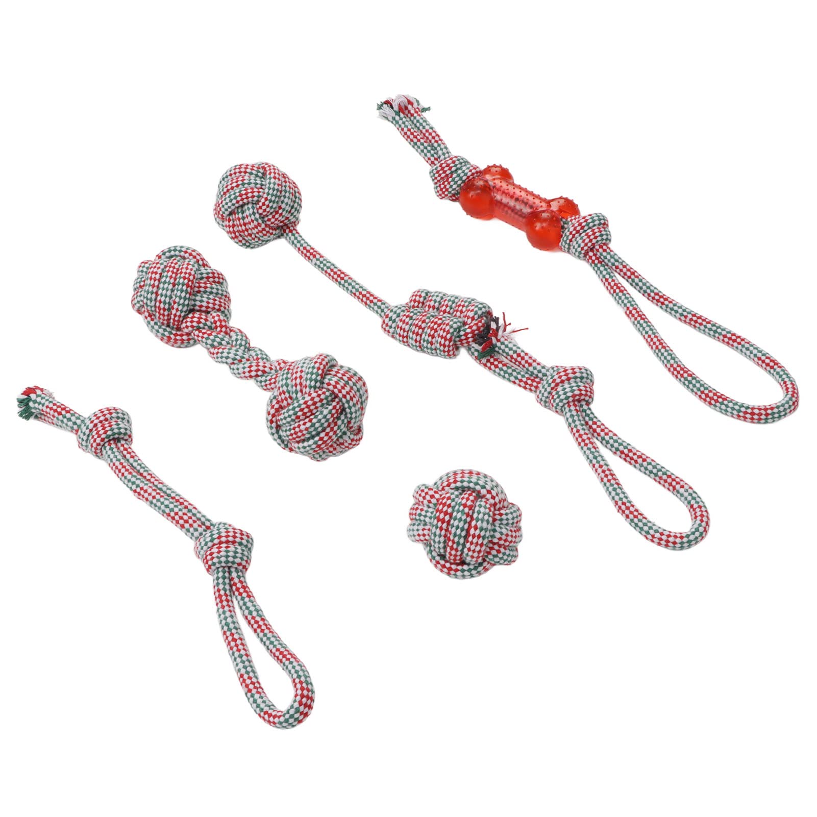 Durable Cotton Rope Dog Chew Toy - 5-Pack Interactive Puppy Teething Toys for Teeth Cleaning & Play | Great for Small & Medium Dogs, Indoor & Outdoor Use