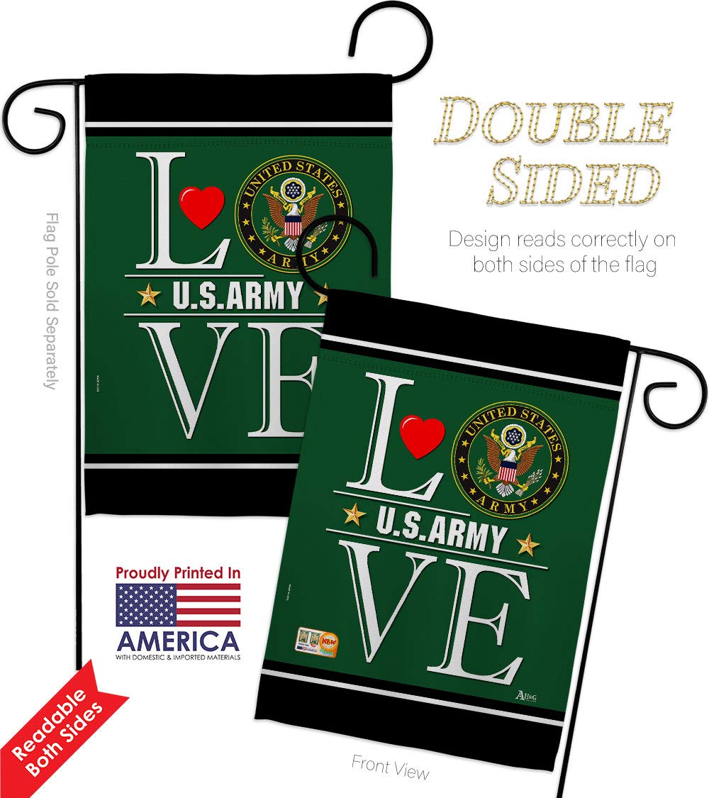 US Army Garden Flag Set - Double-Sided Military Yard Banner for Veterans & Patriotic Decor