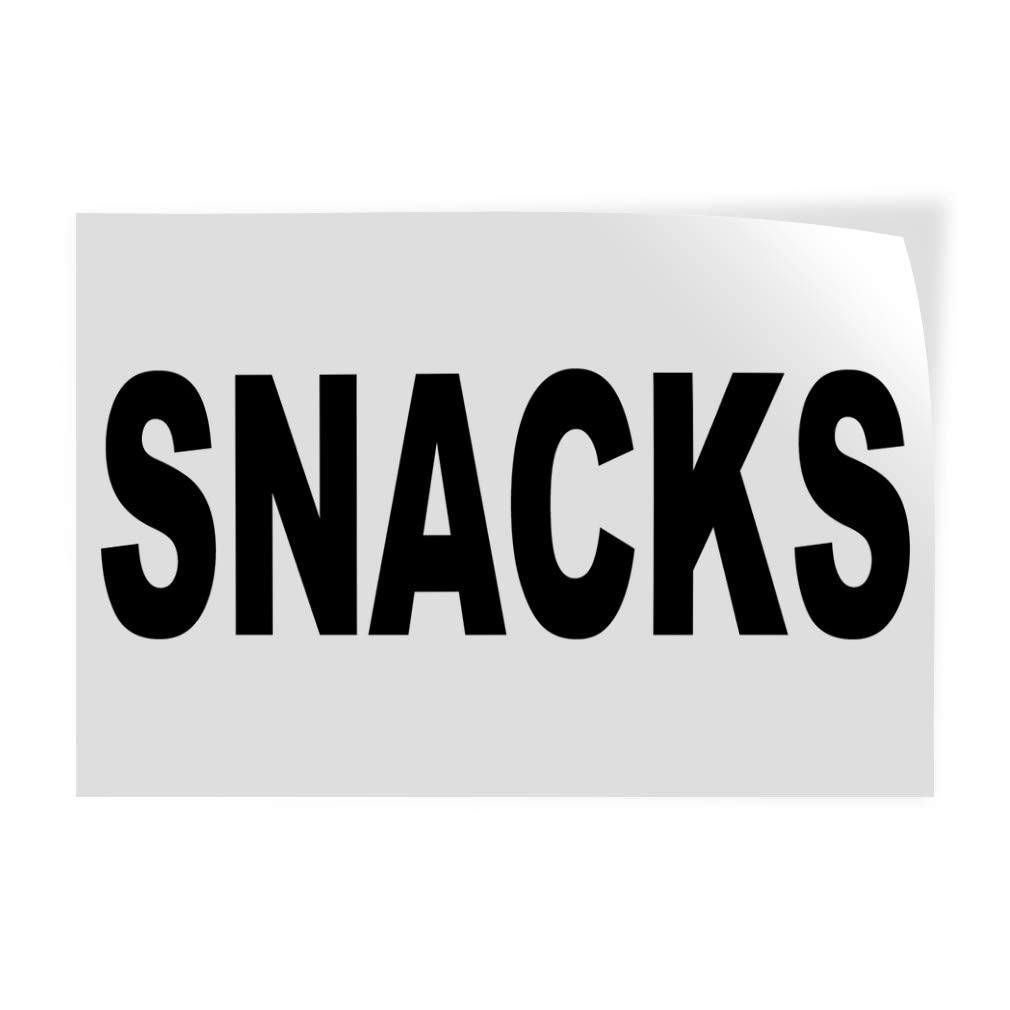 Vinyl Safety Decal Stickers for Restaurants & Food Trucks - 12x8 Inches