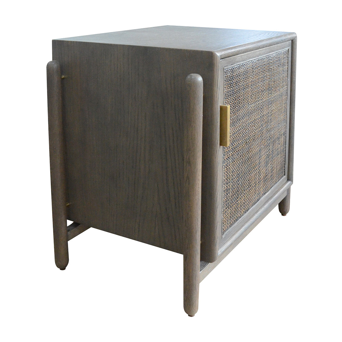 Alfa Rattan Nightstand - Modern Rattan Bedside Table with Storage Shelf, Perfect for Bedroom, Living Room, or Guest Room Decor