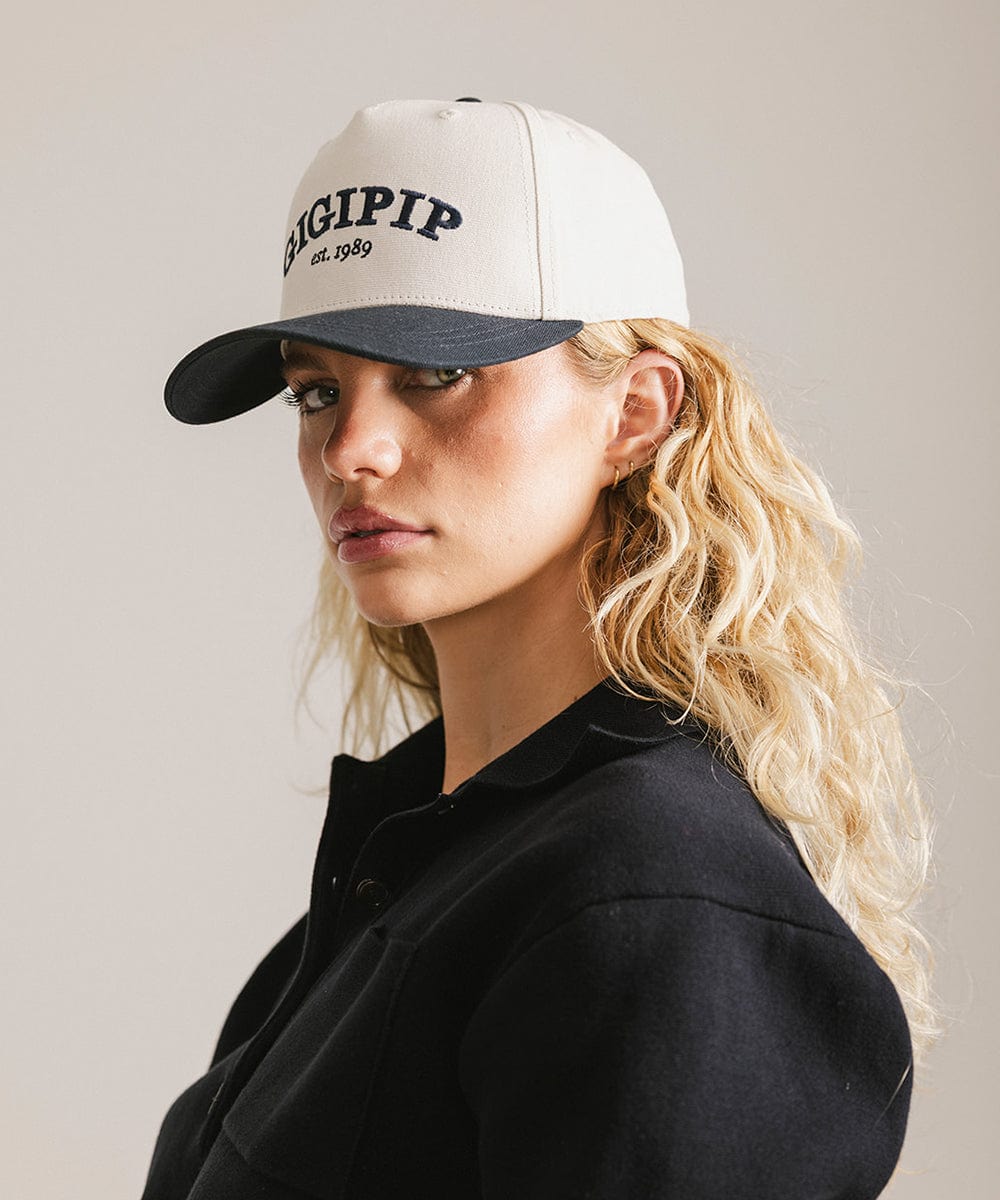 Gigi Pip Women's Vintage Trucker Hat - Adjustable Snapback Cap for Outdoor, Travel & Casual Wear