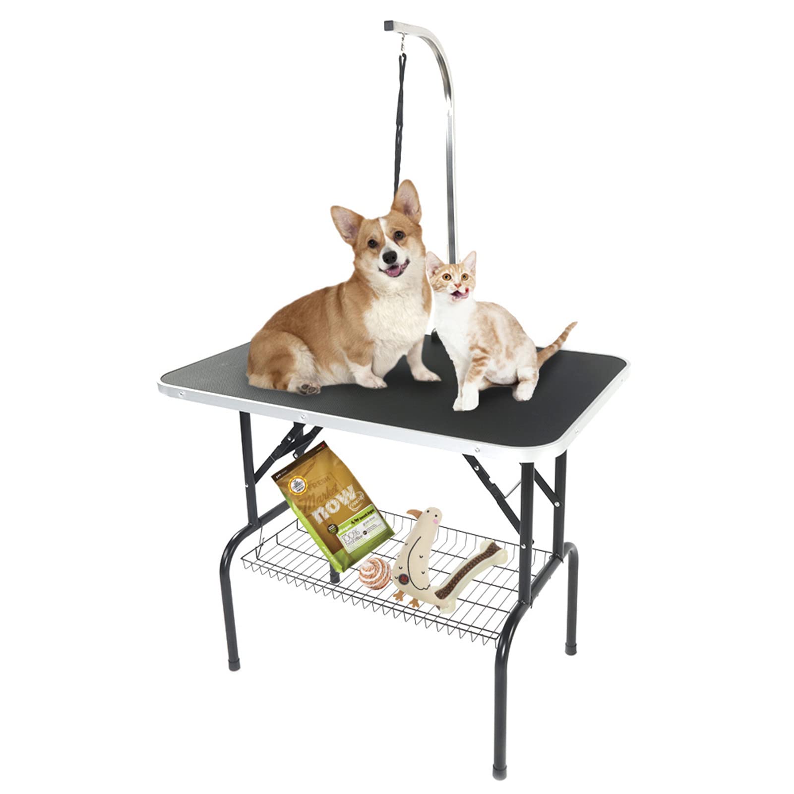 PURELOVEE Foldable Height Adjustable Pet Grooming Table - 32
