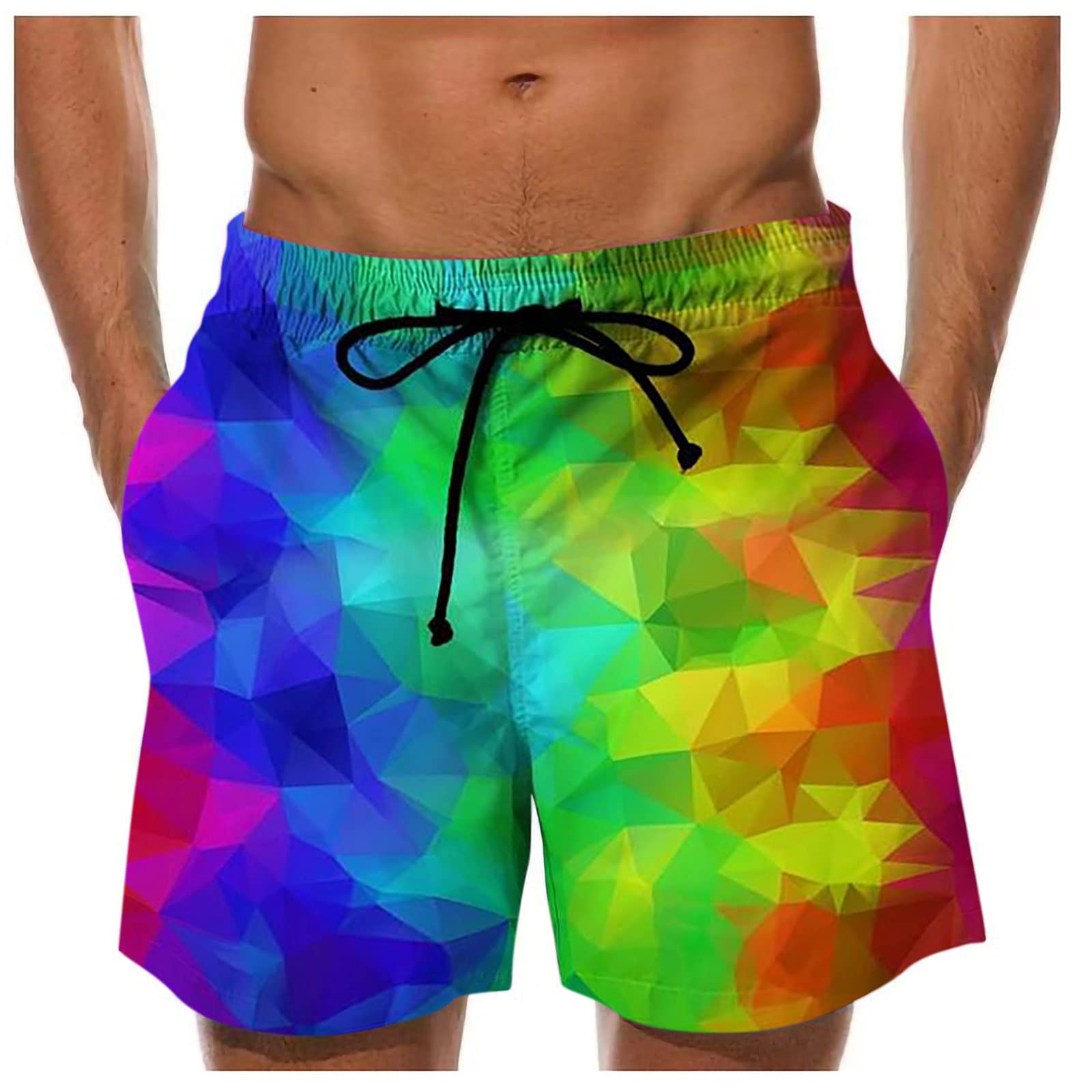 Men's Athletic Shorts with Drawstring - Funny Beer Festival Print Casual Beach Shorts | Swim Trunks & Cargo Shorts for Summer, Swimming, Gym, and Outdoor Activities