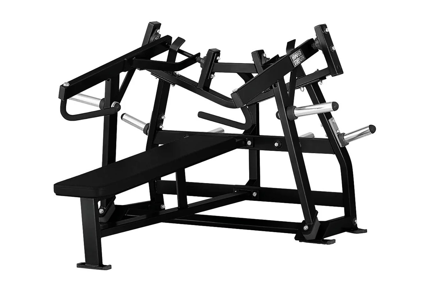 Hammer Strength Plate Loaded Iso-Lateral Horizontal Bench Press - Commercial Gym Equipment for Strength Training & Bodybuilding Workouts