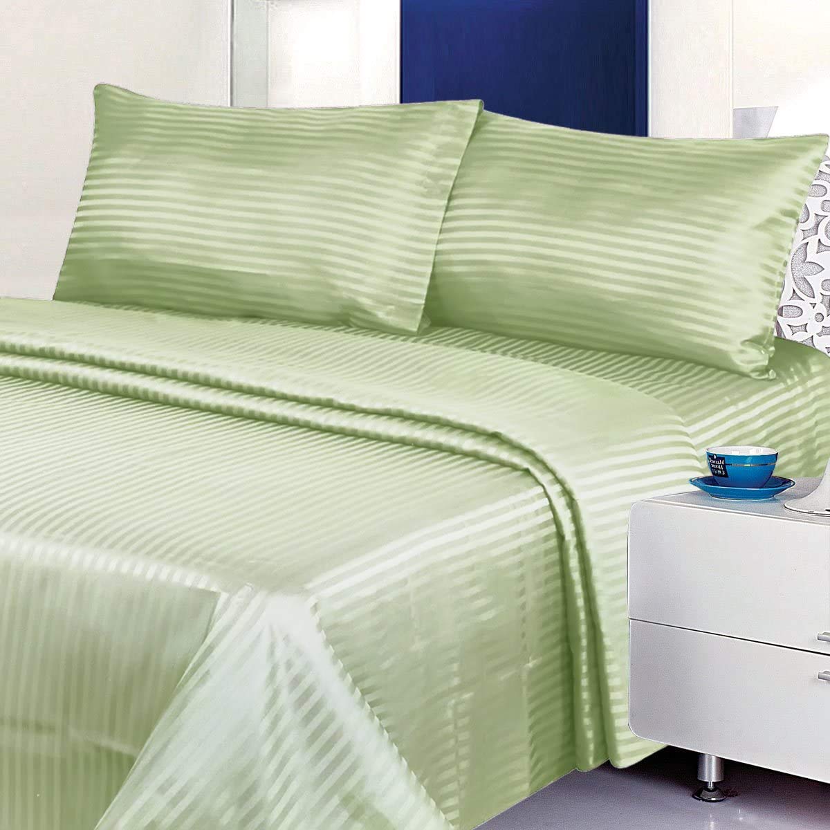 600 Thread Count Extra Deep Pocket Sheet Set - 4 Piece King Size Bed Sheets for 18
