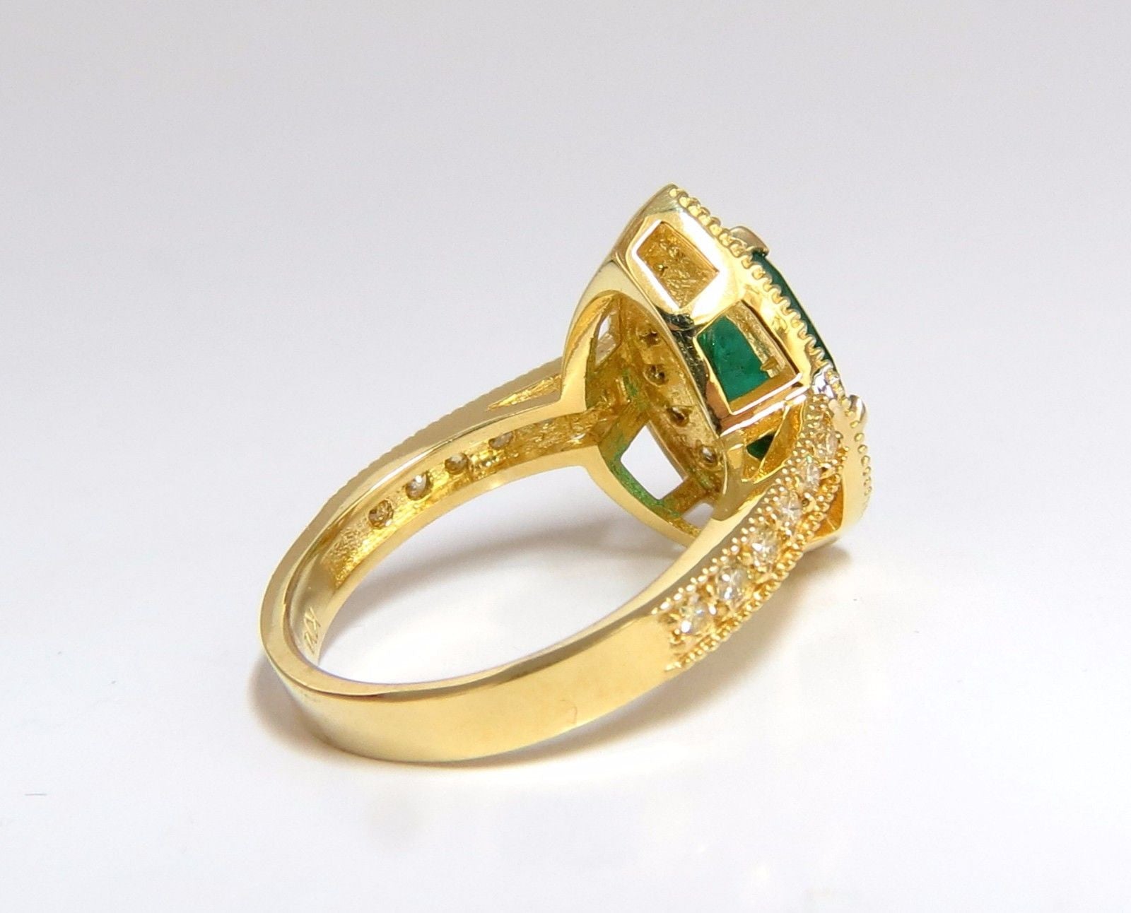 2.85ct Natural Pear Brilliant Emerald Diamond Ring in 14K Gold with G/VS Clarity + Fancy Yellow Diamonds | Elegant Engagement, Wedding, or Anniversary Jewelry Gift