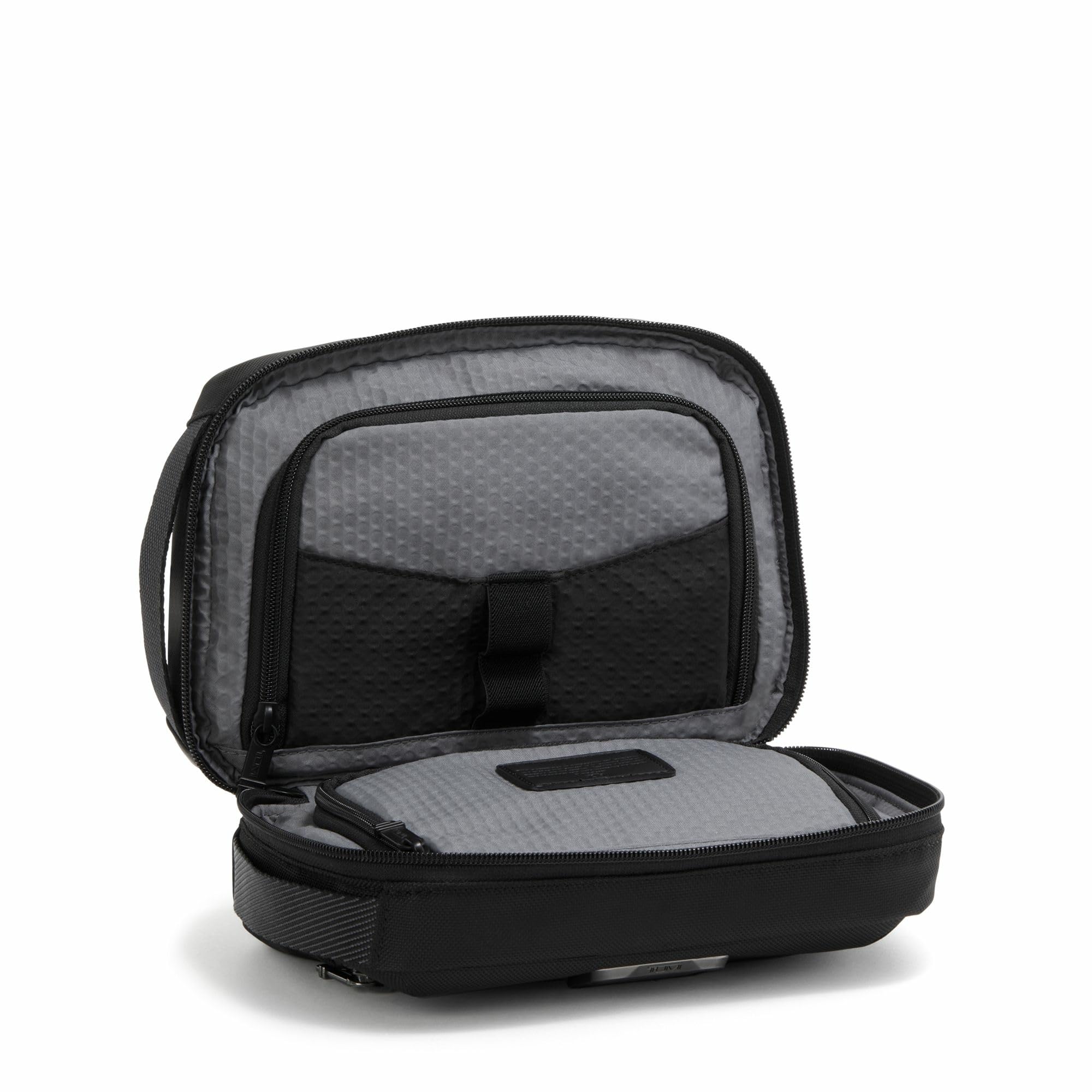 TUMI Alpha Bravo Response Hanging Toiletry Bag - Black Travel Organizer for Men & Women - 6.3
