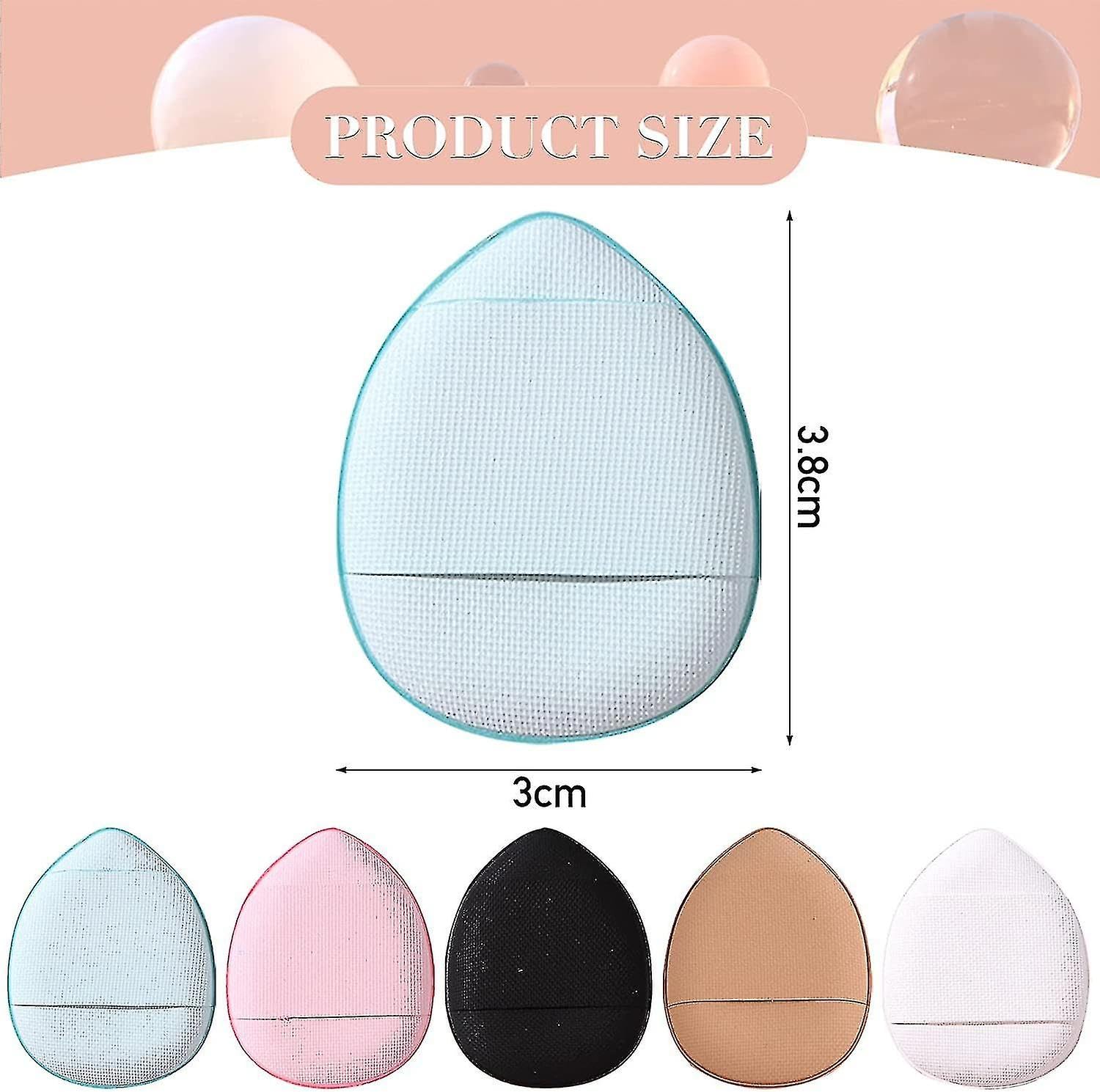 4-Piece Mini Makeup Sponge Set - Latex-Free Beauty Blender & Powder Puff for Concealer, Foundation, and Air Cushion Application - Perfect for Nose, Freckles, Eye Bags & Spot Coverage - Ideal for Travel & Everyday Makeup Routine