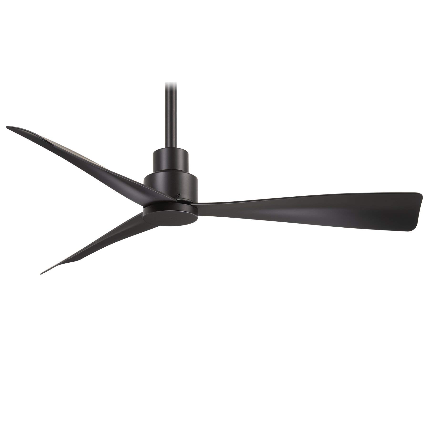 Minka' Aire 44 Inch Simple Indoor Outdoor Coal Ceiling Fan with Remote Control - Perfect for Bedroom, Living Room, Patio and Covered Porch