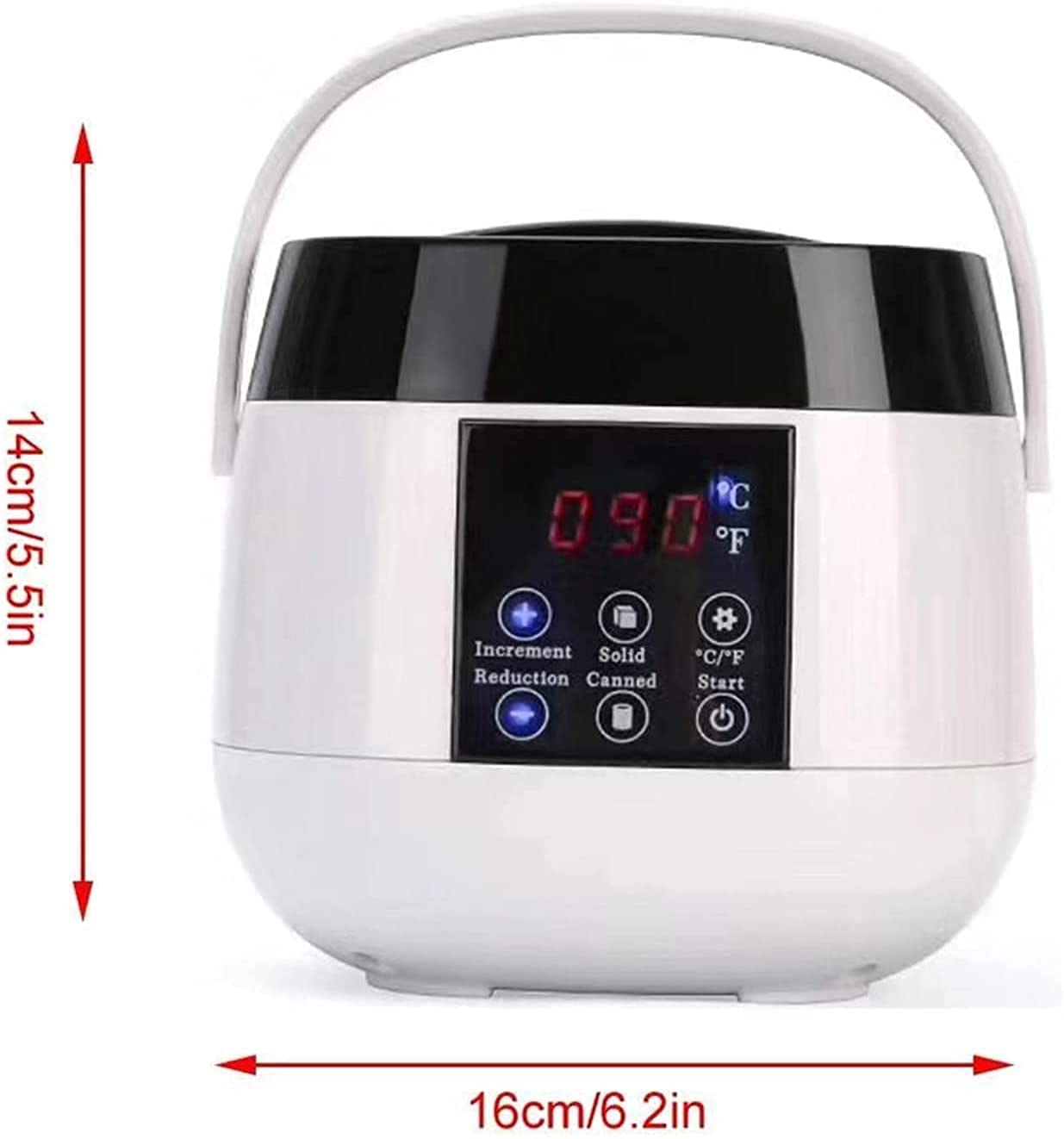 Professional Waxing Kit for Women & Men - Home Wax Warmer for Hair Removal on Body, Bikini, Chest, Legs, Face & Eyebrows (Black) - Perfect for At-Home Spa & Salon Quality Results