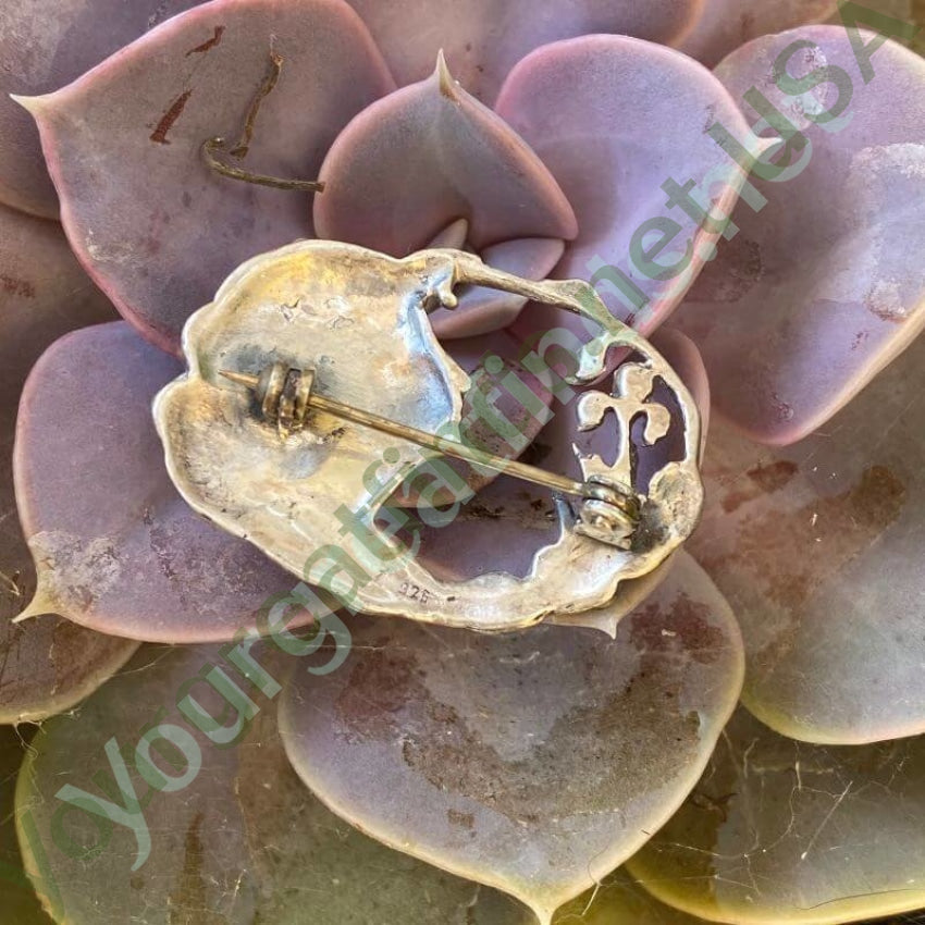 Vintage Sterling Silver Goddess Brooch - Elegant Pin for Women, Perfect for Jackets, Scarves, Blazers & Special Occasions