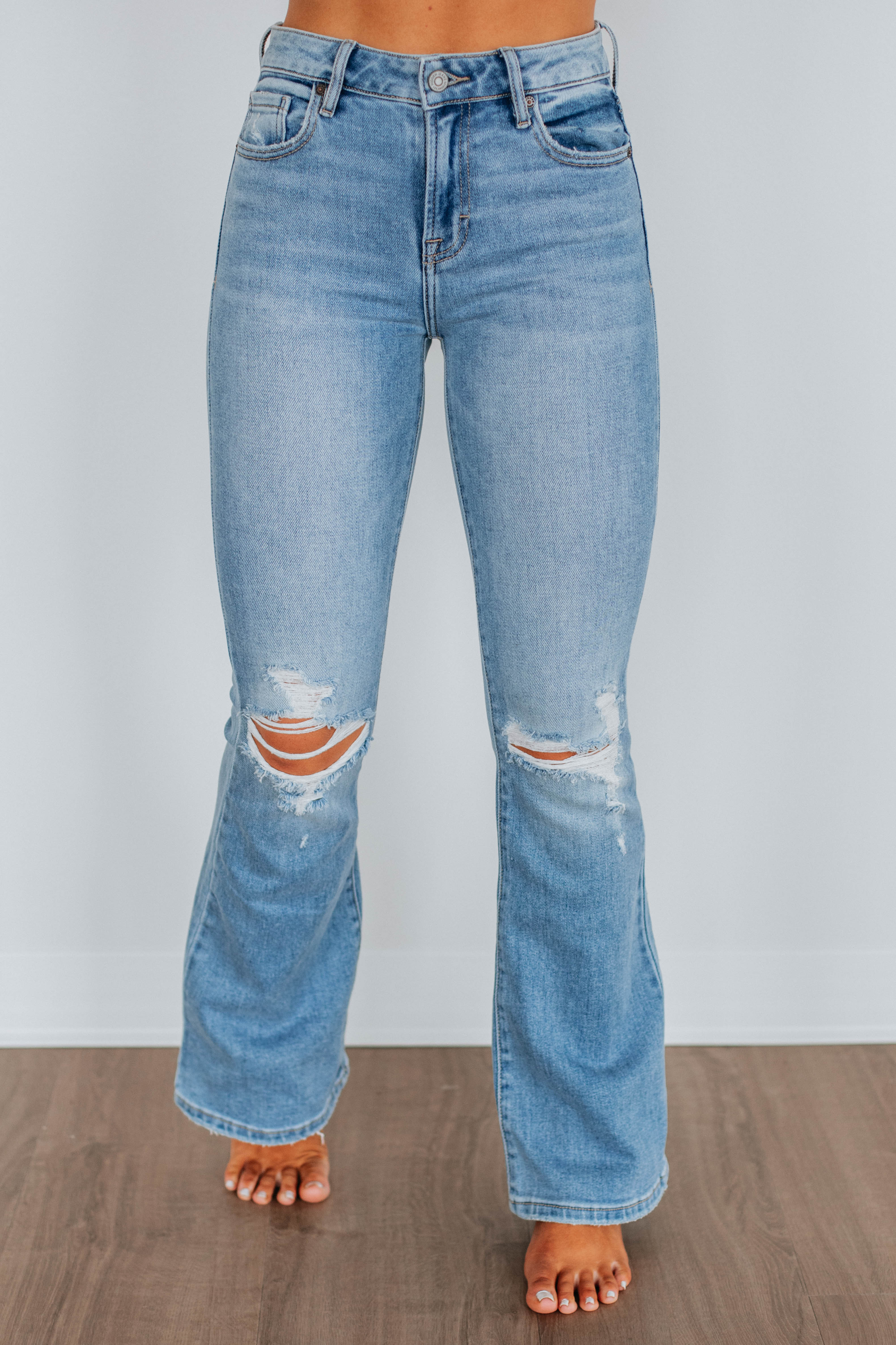 Stylish Happi Hidden Jeans - Medium Wash Denim Pants for Women | Perfect for Casual Wear, Office & Weekend Outfits