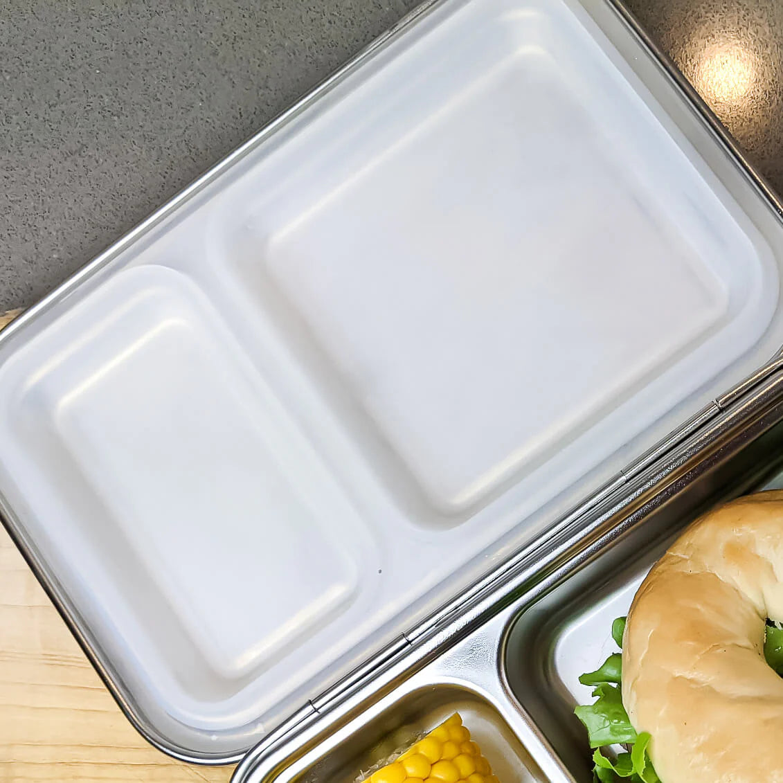 EcoCocoon Bento Lunch Box Replacement Seal - 2 Compartment Leak-Proof Silicone Gasket for Food Storage | Perfect for Office, School & Picnic Lunch Containers