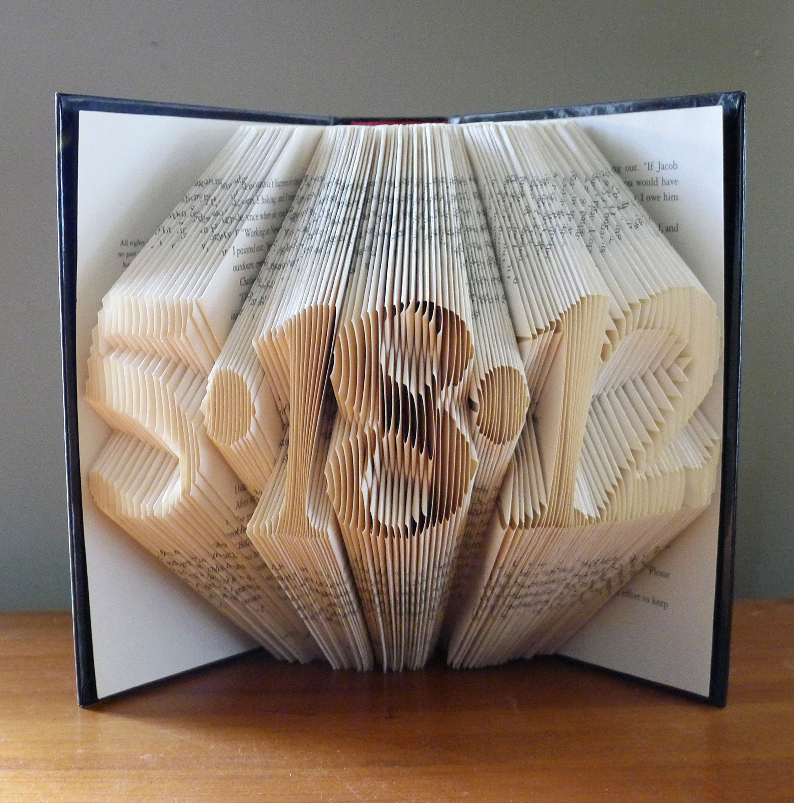 Personalized Folded Book Wedding Date Anniversary Gift - Custom First Year Paper Gift for Husband, Wife, Couples - Unique Save the Date Keepsake - Perfect for Anniversaries, Birthdays & Baby Showers - Romantic Home Decor & Special Occasion Present