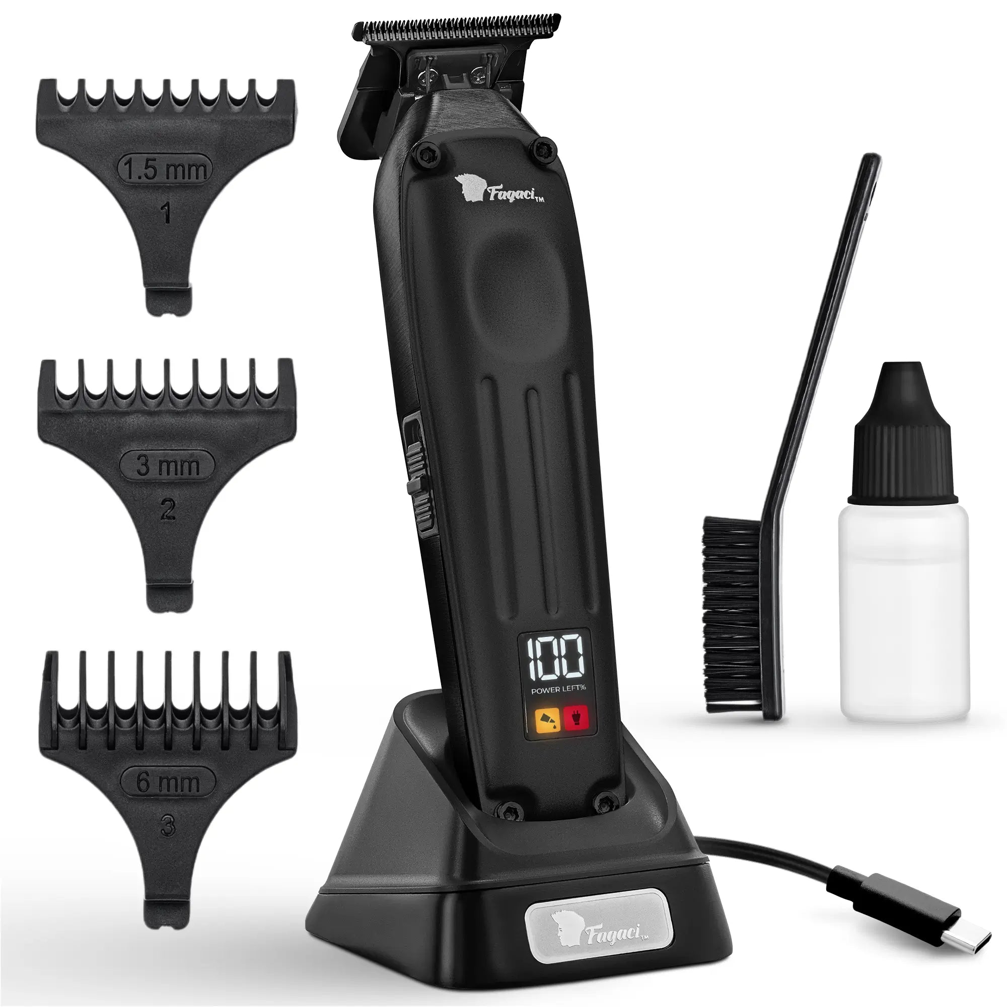 Fusion Trimmer - Professional Hair Clipper for Men & Women | Cordless & Rechargeable | Perfect for Home Haircuts, Beard Trimming & Grooming | Salon-Quality Precision & Comfort