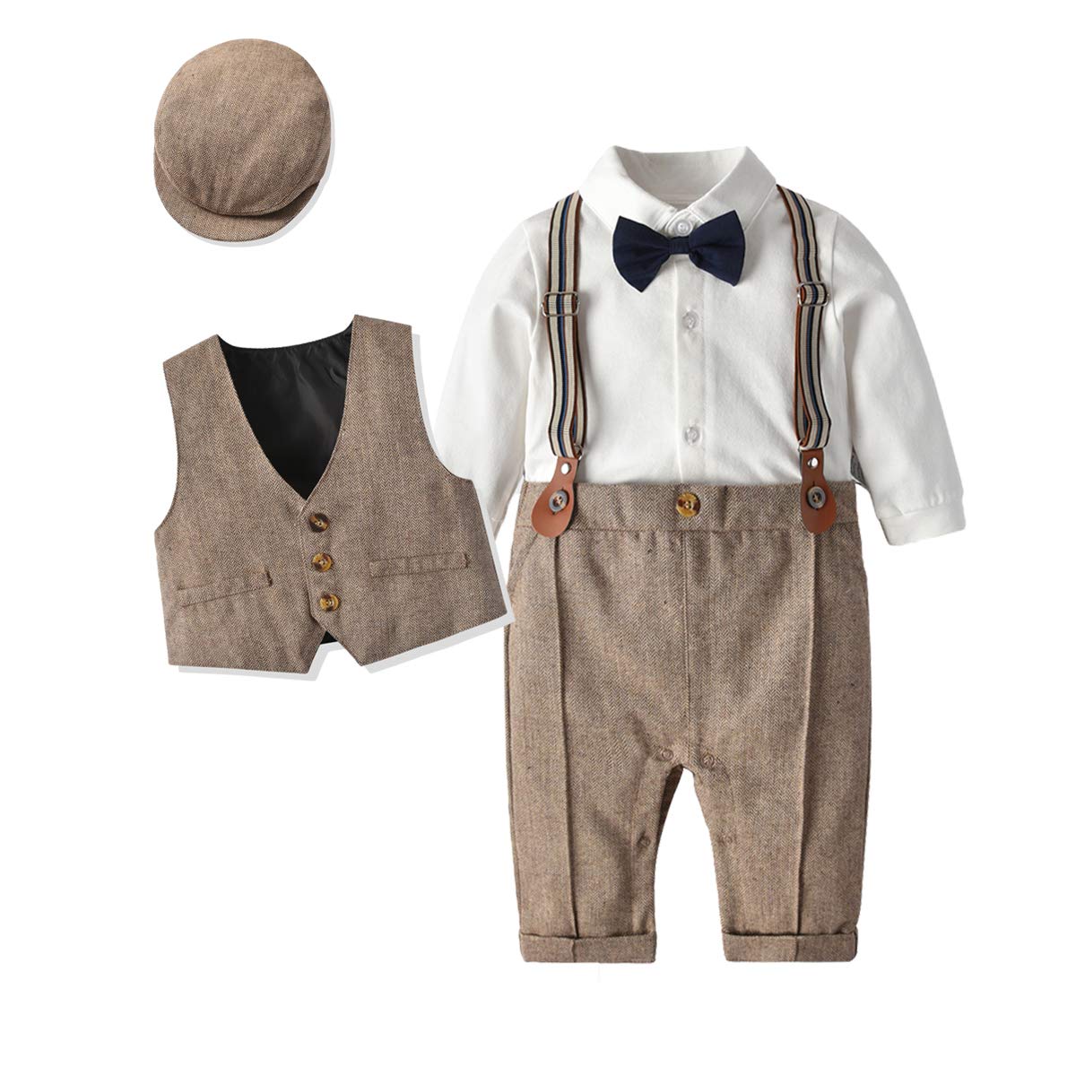 Baby Boys Gentleman Outfits Suits - Formal Toddler Suits for Special Occasions | Wedding, Baptism, Family Photos & Birthday Party Outfits