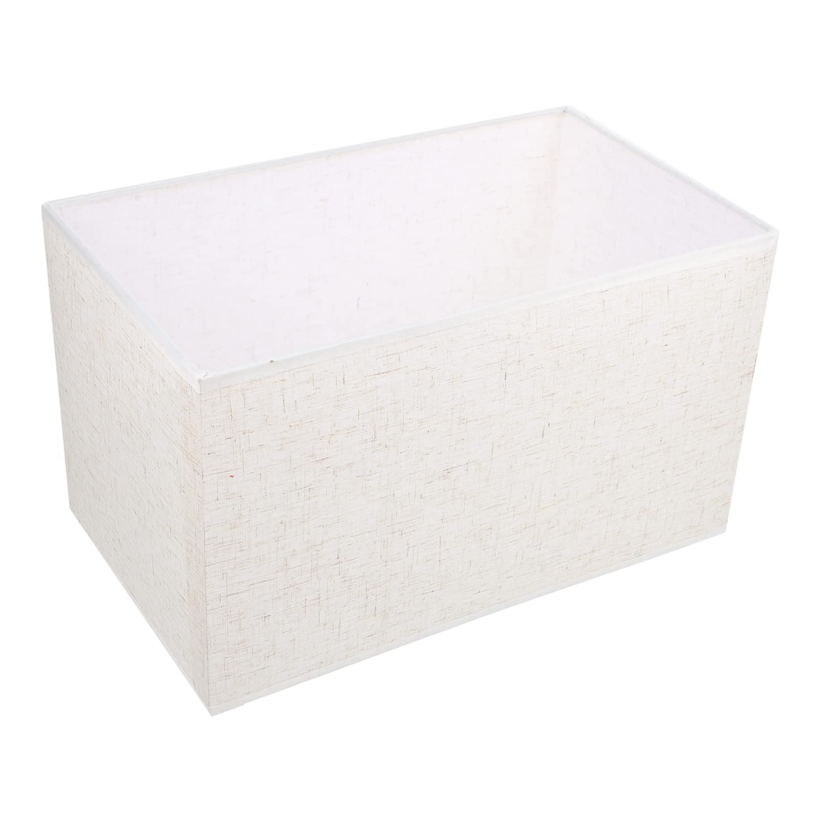 Beaupretty Clip-On Rectangular Fabric Lamp Shade - Beige LED Chandelier & Table Lamp Cover for Living Room, Bedroom, Office - Perfect for Ambient Lighting & Home Decor
