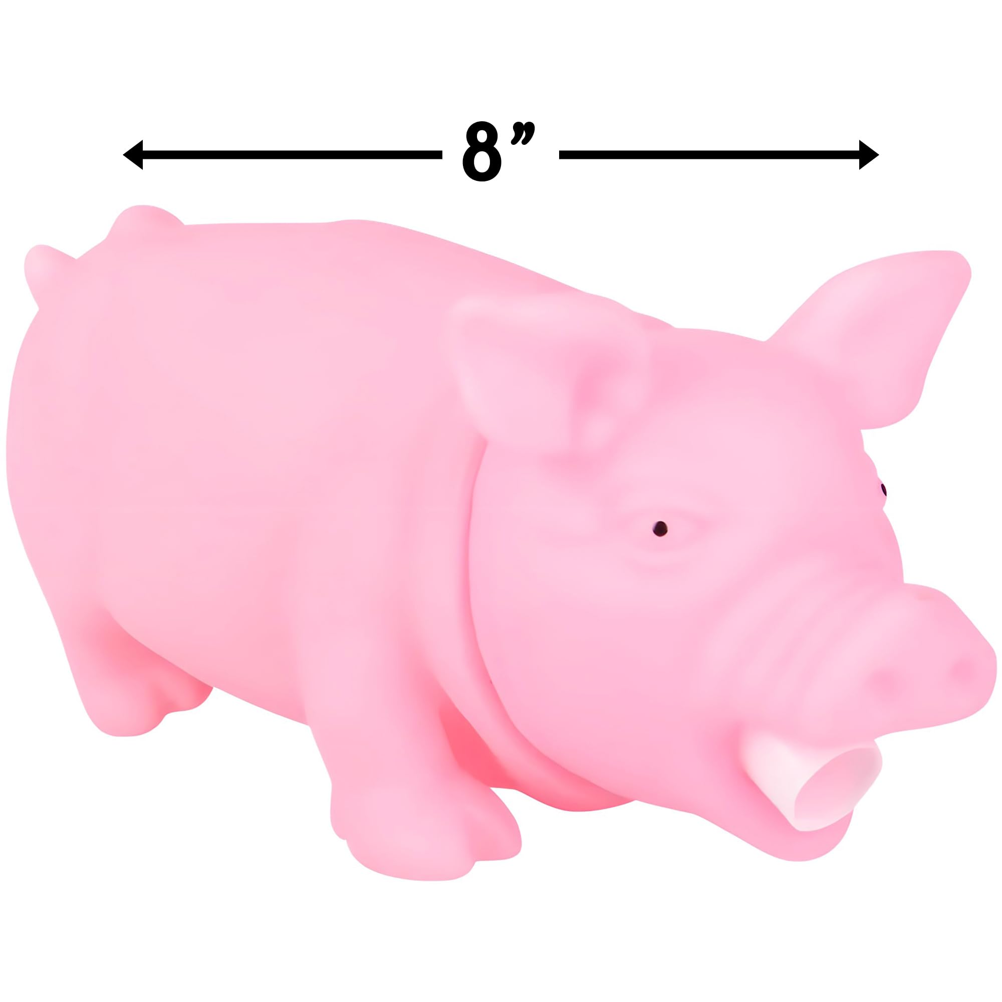 8 Inch Pink Snorting Pig Novelty Toy - Fun Party Favor & Gift for Kids, Adults - Perfect for Birthday Parties, Pranks, and Gag Gifts