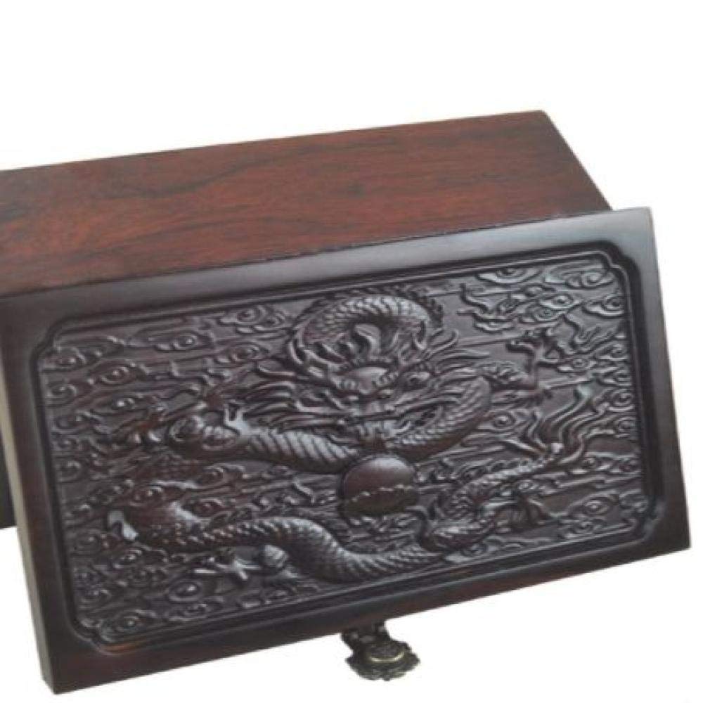 Premium Wooden Cremation Urn Box with Lock - Handcrafted Sandalwood Ash Container for Human & Pet Ashes (Dogs, Cats) - Funeral, Memorial & Burial Keepsake - Elegant China Red Finish - Perfect for Home Altars, Scattering Ceremonies & Graveside Tributes