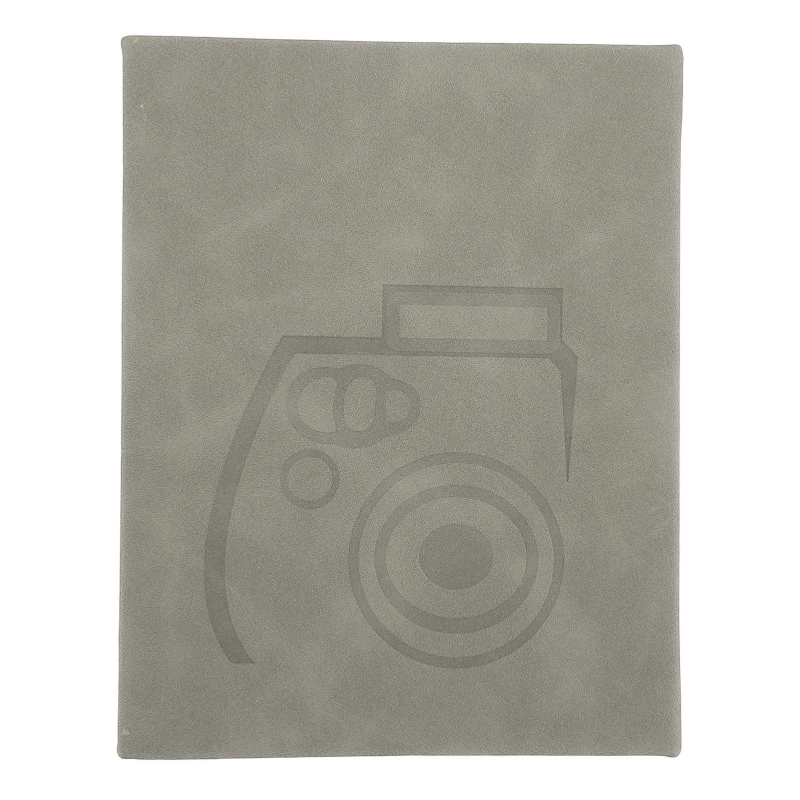 64-Pocket Photo Album - Universal 3in Photo Paper Compatible, Durable Protective Scrapbook for Pictures (Grey) | Perfect for Family Memories, Wedding Photos & Travel Snapshots