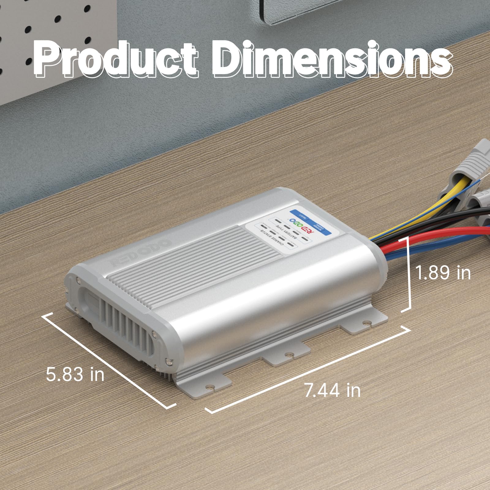 Redodo 12V 40A DC to DC Battery Charger with MPPT - On-Board Charger for AGM, Gel, SLA & Lithium Batteries - Dual Input Charger with LED Indicators & Anderson Connector - Perfect for RV, Camper, Van, Vehicle & Marine Applications - Charge Batteries While Driving or Boating