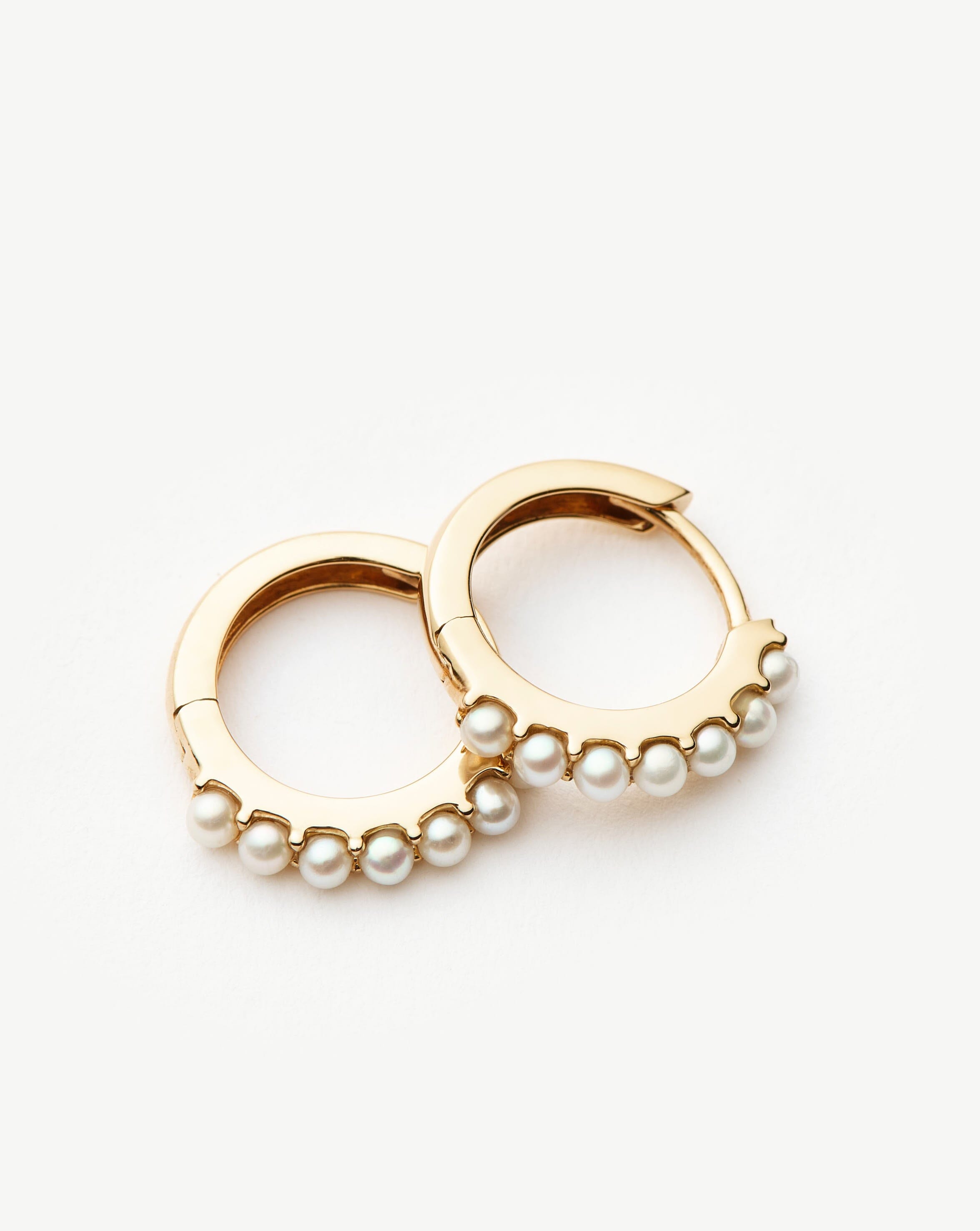 Fine Pearl Huggie Earrings - Elegant & Dainty Pearl Studs for Women | Perfect for Weddings, Parties & Everyday Wear