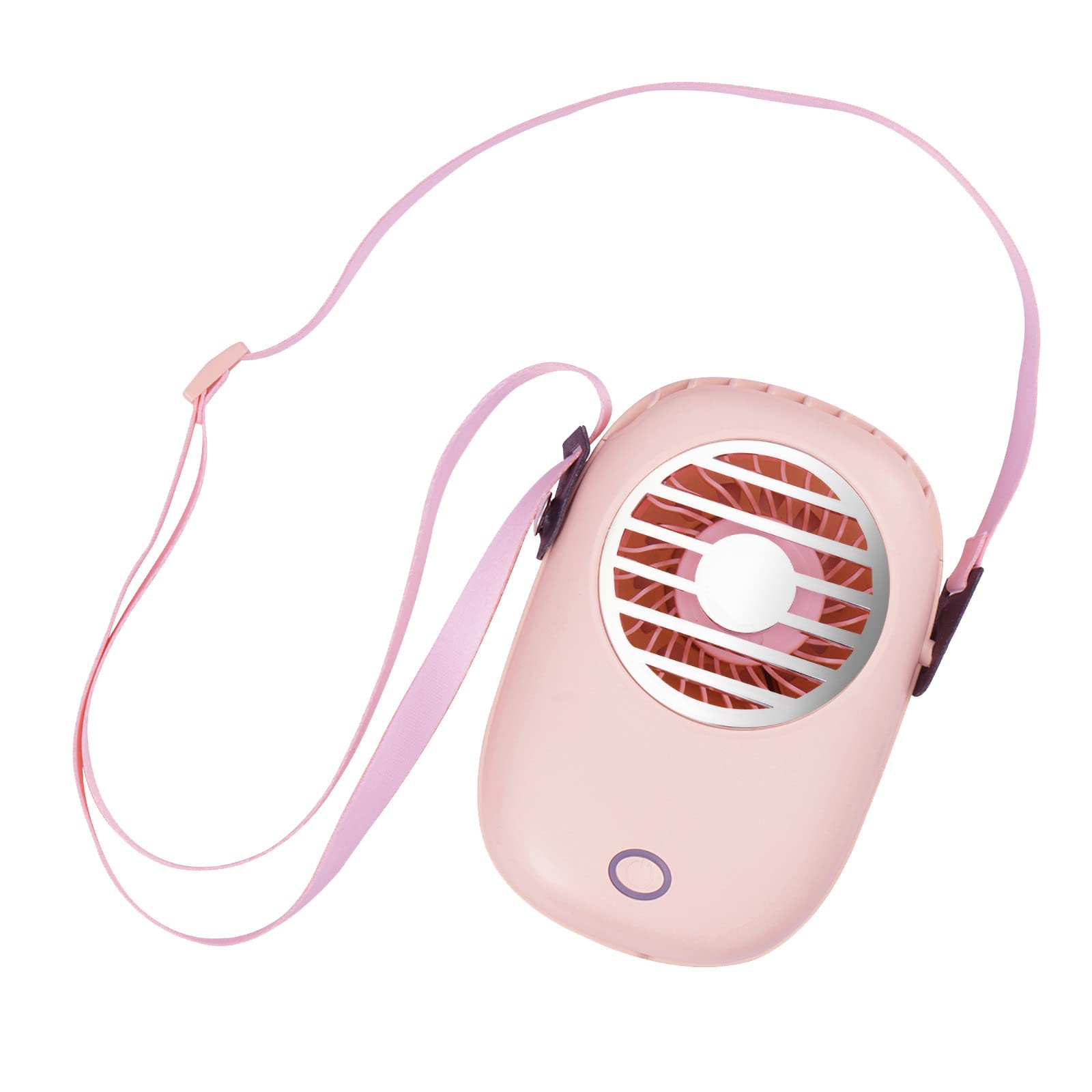 XUnion Portable USB Rechargeable Mini Handheld Fan with Hanging Strap - Lightweight, Quiet Cooling for Outdoor, Office, Travel & Lazy Summer Days