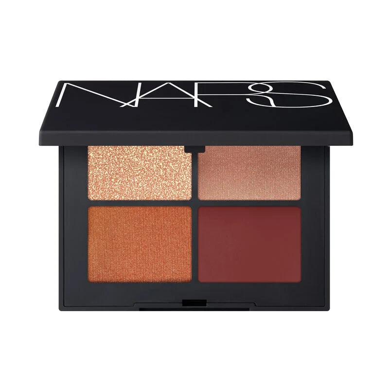NARS Taj Mahal Eyeshadow Quad - 4 Highly Pigmented Shades for Smokey & Natural Eye Looks | Perfect for Day to Night Makeup & Special Occasions