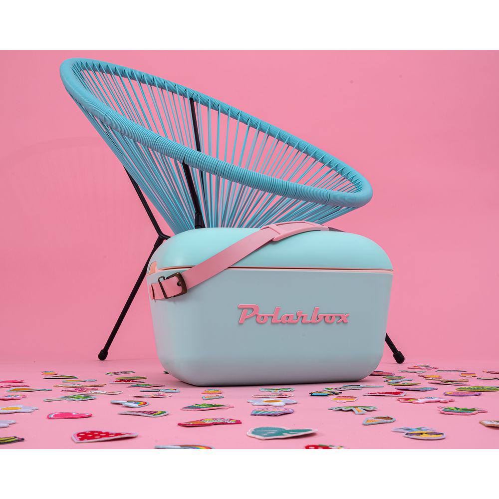 Polarbox 12L Portable Cooler Ice Box - Lightweight & Insulated for Camping, Picnics, Beach & Outdoor Adventures - Cyan & Rose Colors
