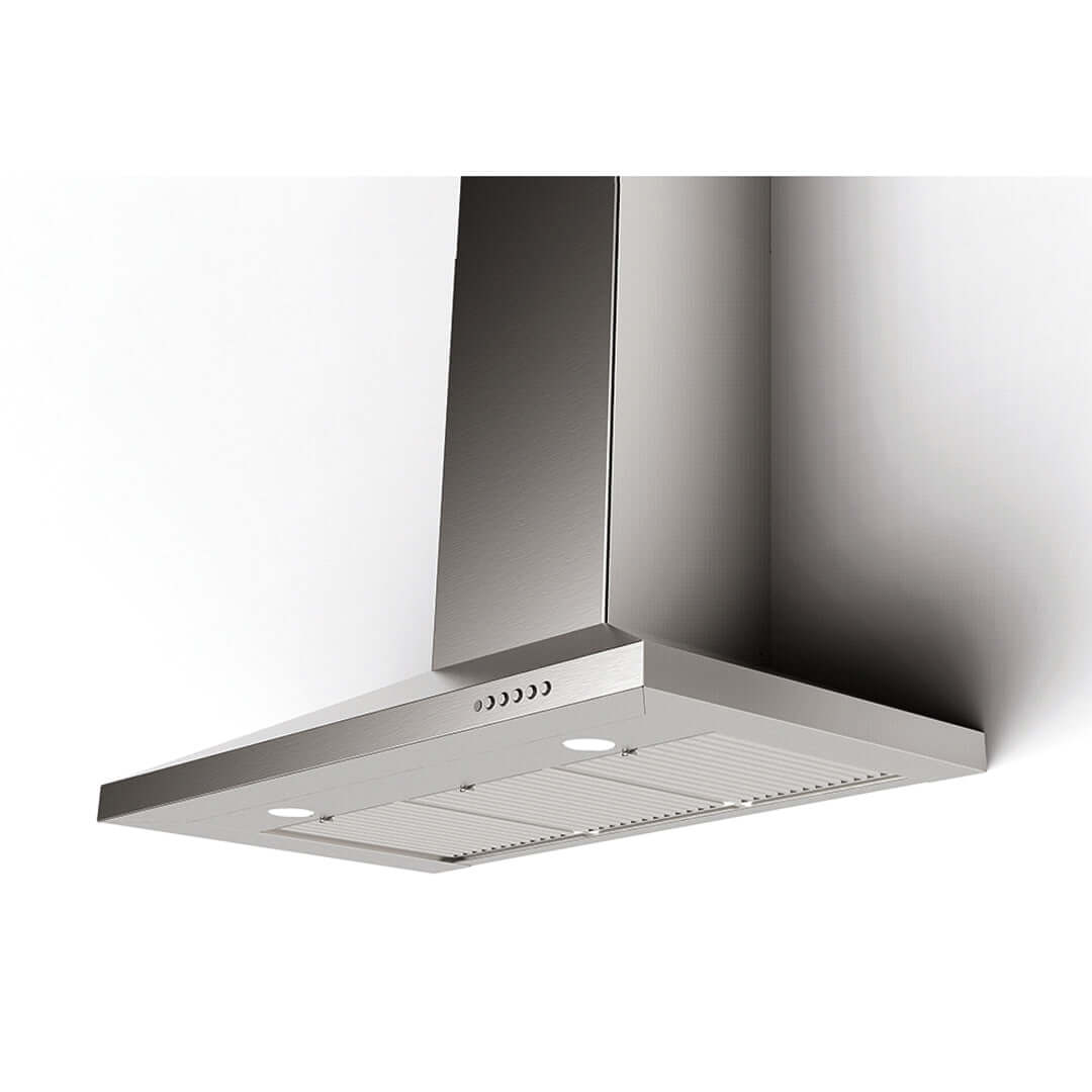 Stainless Steel Faber Dama Wall Mount Range Hood - 30/36 Inch Size Options for Kitchen Ventilation | Powerful Exhaust Fan for Smoke & Odor Removal | Modern Design for Home Cooking & Grilling