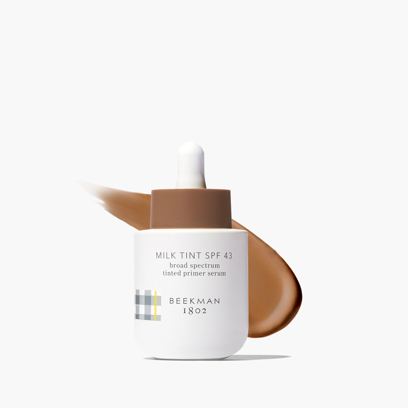 SPF 43 Tinted Primer Serum with Milk Tint - Lightweight Moisturizing Face Makeup Base for Daily Sun Protection & Flawless Coverage - Perfect for Work, Date Night & Outdoor Activities