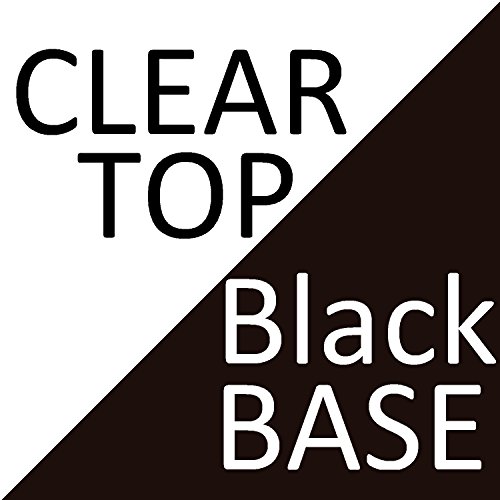 Clear Glass & Black Base