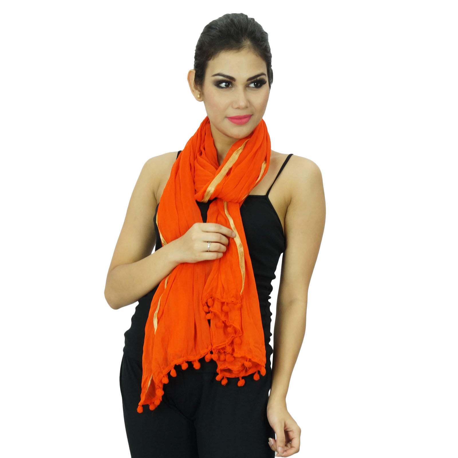 Chiffon Indian Scarves for Women - Elegant Stole & Dupatta for Gifting