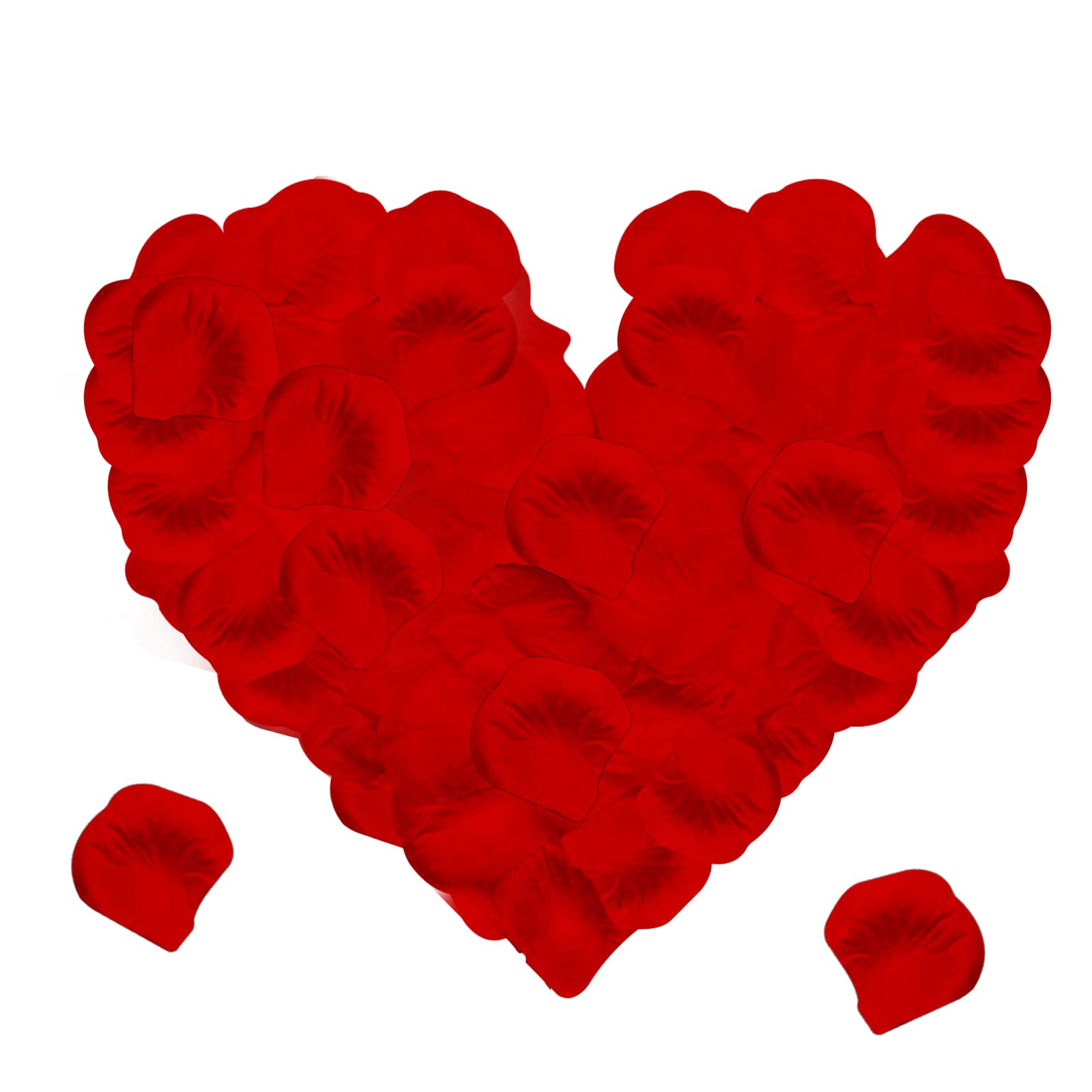 1200Pcs Silk Rose Petals - Artificial Red Rose Flower Petals for Wedding, Anniversary & Romantic Decor | No-Taste Fade-Resistant Realistic Petals for Confession, Birthday Party & Home Decoration | Perfect for Table Scatter, Aisle Decor & Photo Backdrops