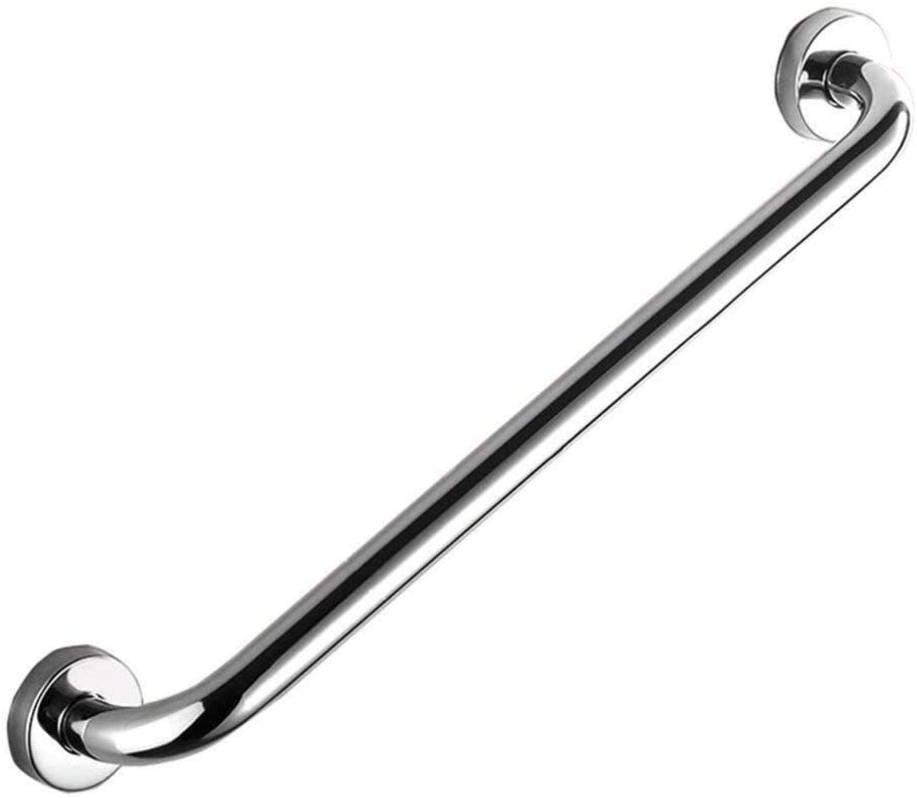 Sturdy Safety Grab Bars for Elderly - Non-Slip Bathroom & Shower Handrail, Stairway Support Handle, Bathtub Grab Rail (Silver, 53cm) - Ideal for Seniors, Disabled & Fall Prevention in Wet Areas